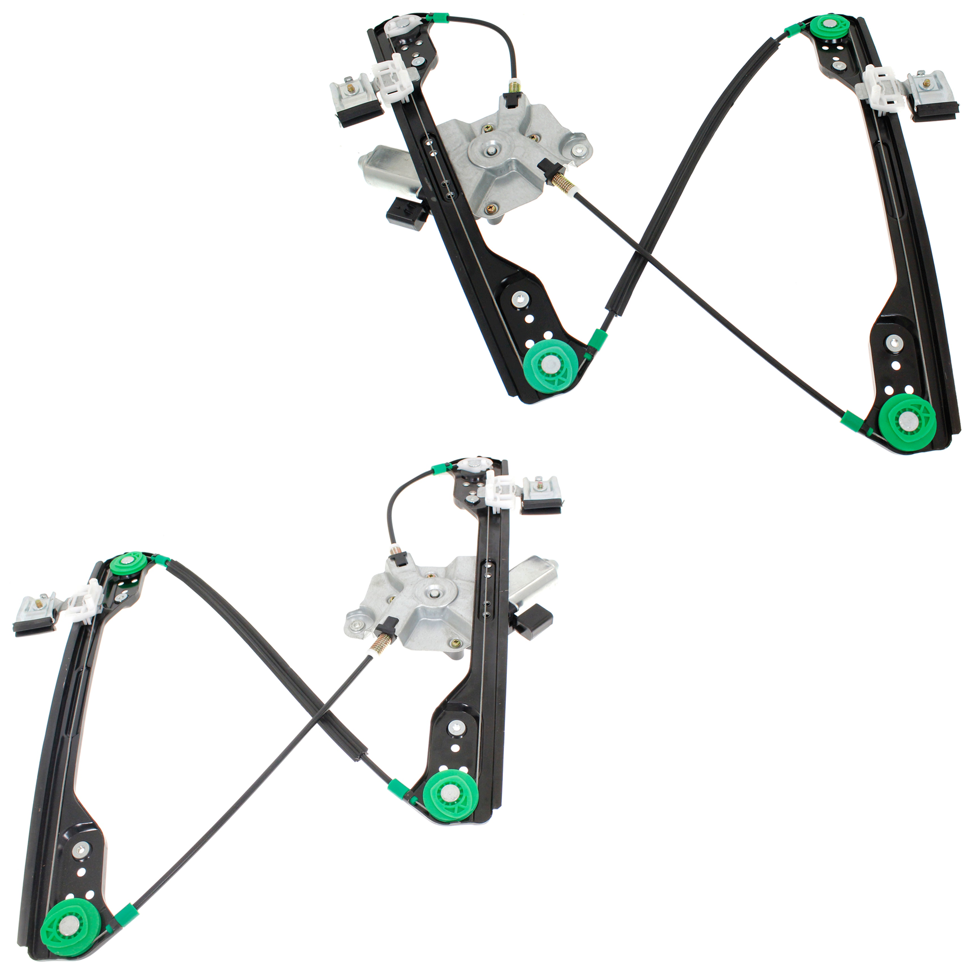 AM CHARGER 06-10 CHRYSLER 300-05-10 MAGNUM 05-08 FRONT WINDOW REGULATOR RH AND LH Power w Motor w One Touch 6 pin plug SKU SET JC462969 Partslink CH1350168 CH1351168 OEM 5065474AE 5065475AE