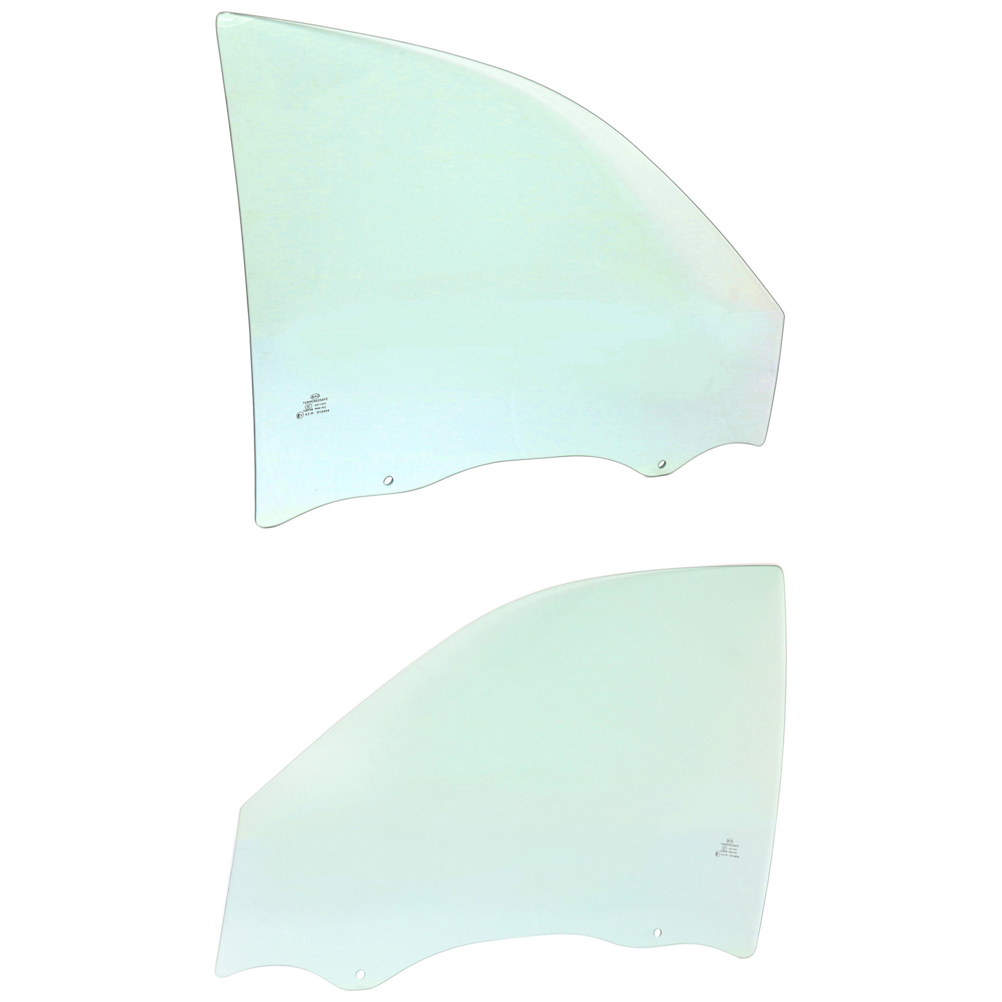 AM MALIBU 97-03 CLASSIC 04-05 FRONT DOOR GLASS RH and LH Green Tint 4 Door SKU SET JC480119 OEM 22595100 DD09181GTNN 22595101