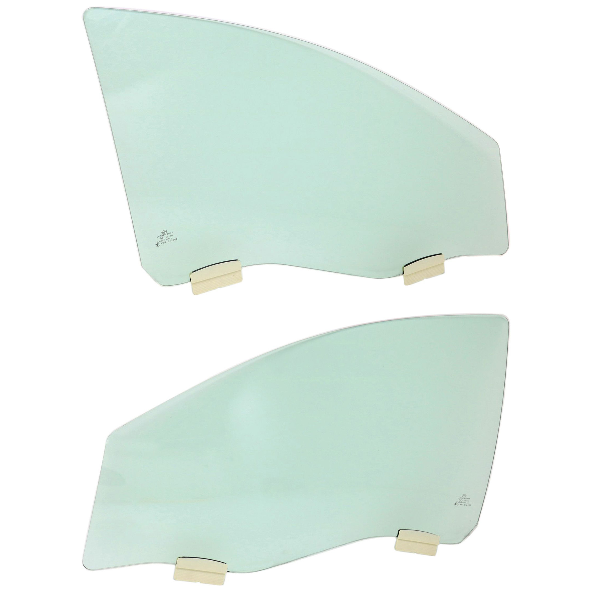 AM AURA 07-09 MALIBU 08-12 FRONT DOOR GLASS RH and LH Green Tint Laminated 4 Door SKU SET JC480123 OEM 23114168 DD11236GTYN 23114169