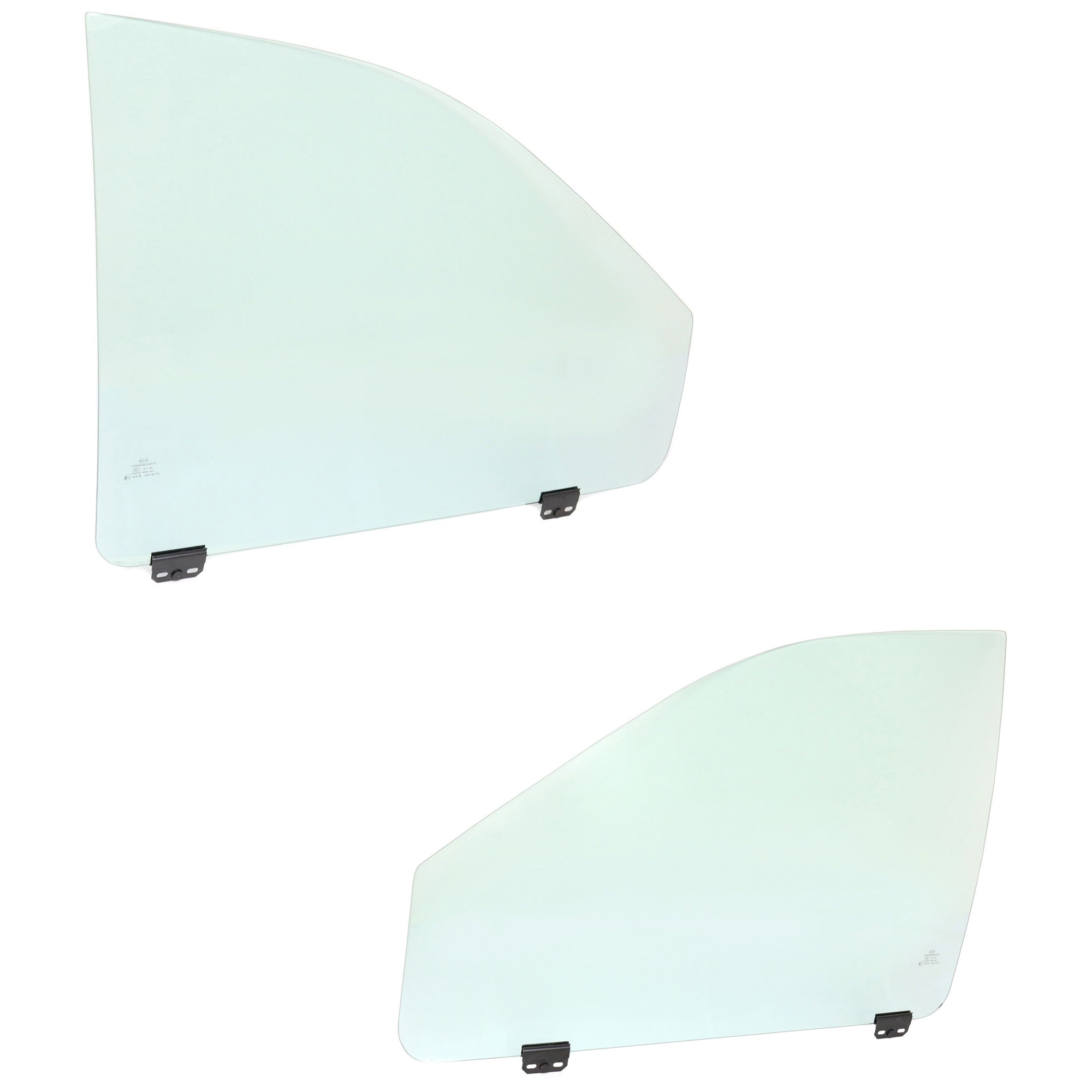 AM CHRYSLER TOWN AND COUNTRY 01-03 FRONT DOOR GLASS RH AND LH Green Tint 4 Door SKU SET JC480133 OEM 4717814AA DD09825GTYN DD09827G