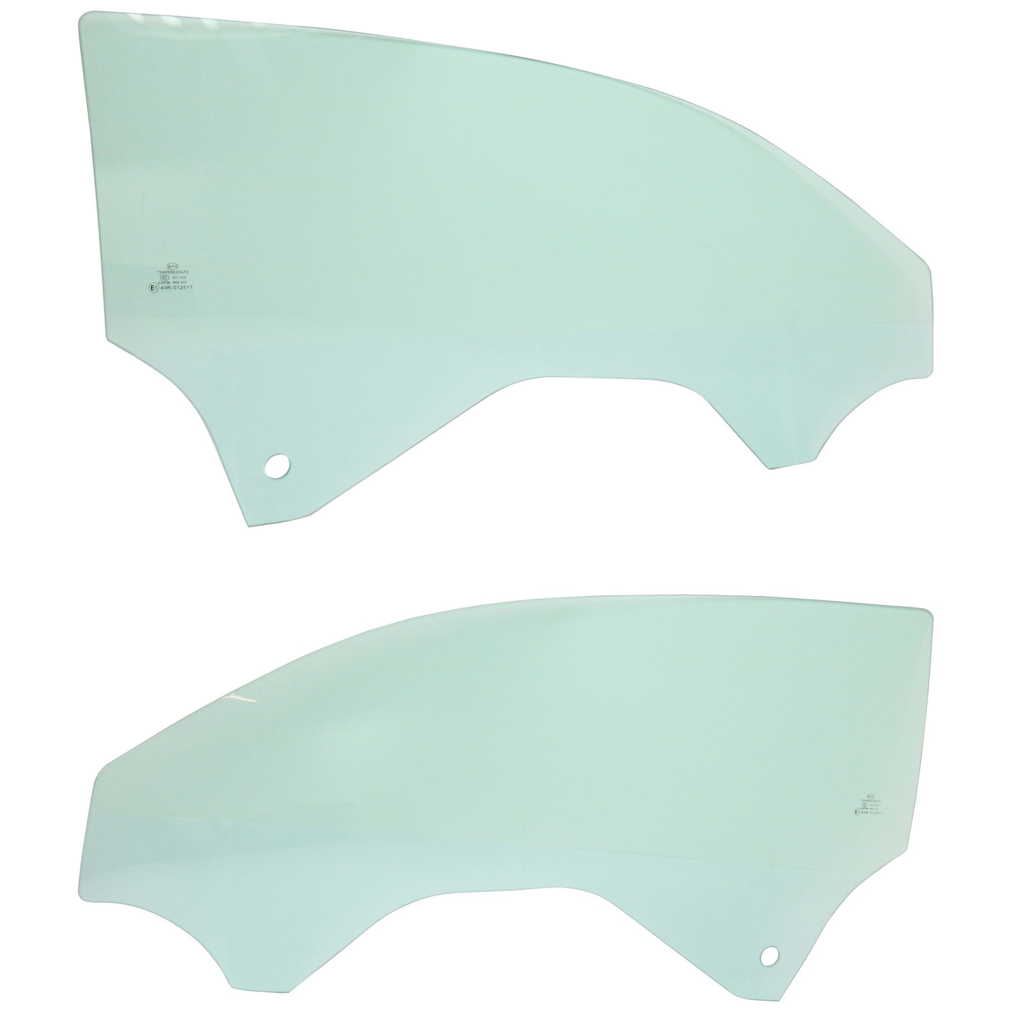AM CHEVY CAMARO 16-18 FRONT DOOR GLASS RH AND LH Green Tint 2 Door Coupe SKU SET JC480139 OEM 84011049 DD12653GTNN 84011050