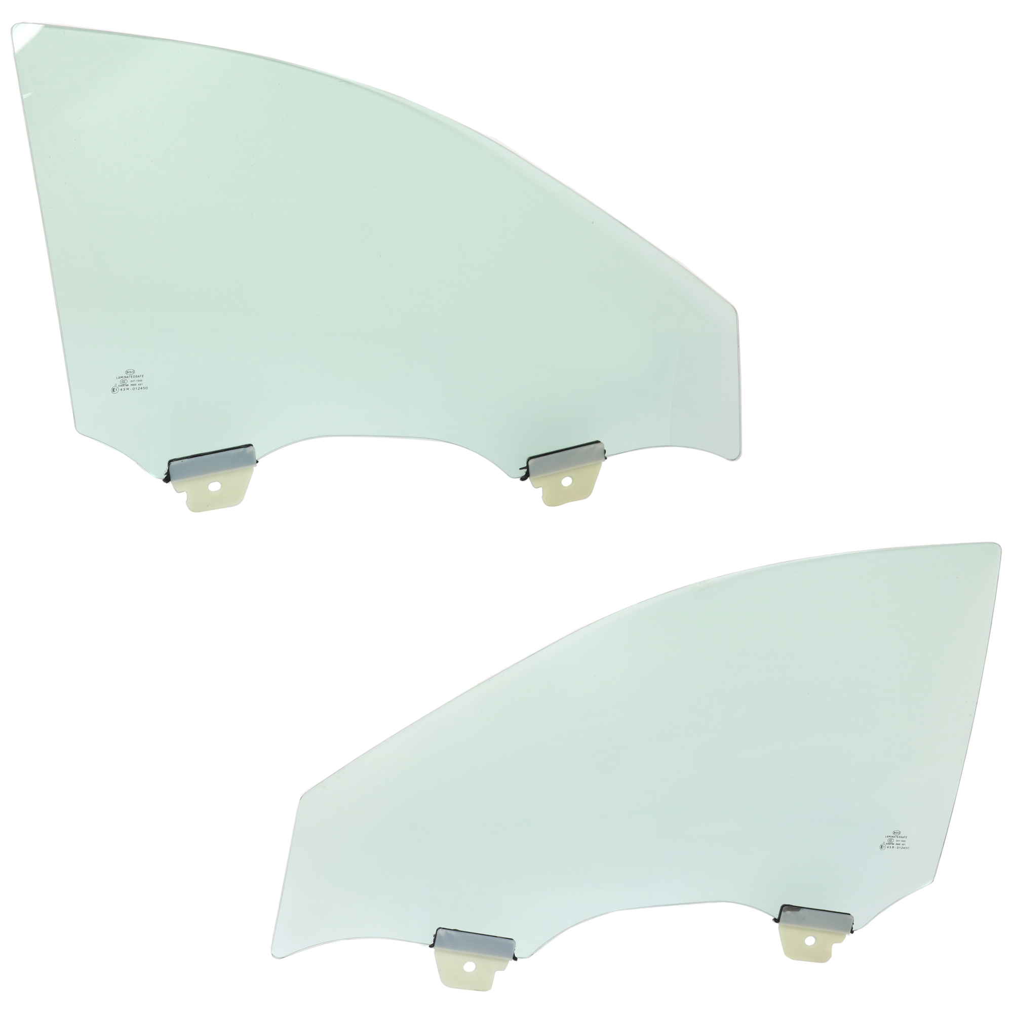 AM CHEVY IMPALA 14-18 FRONT DOOR GLASS RH AND LH Green Tint SKU SET JC480143 OEM 20961196 DD12170GTYN 20961197