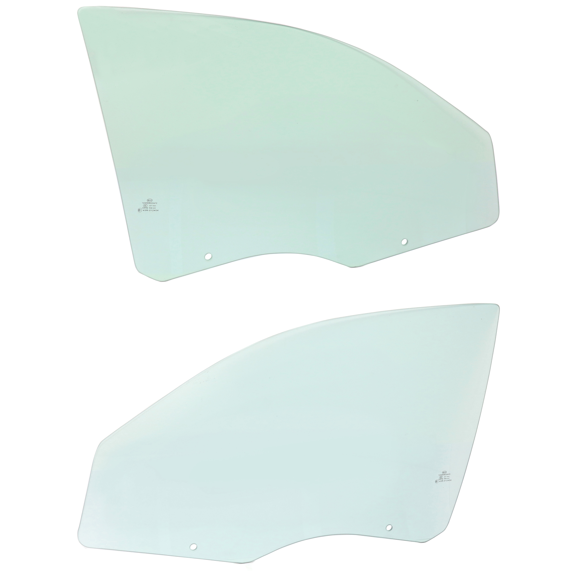 AM SEBRING AVENGER 07-10 FRONT DOOR GLASS RH AND LH Green Tint 4 Door Sedan SKU SET JC480155 OEM 5074556AB DD11309GTNN 5074557A