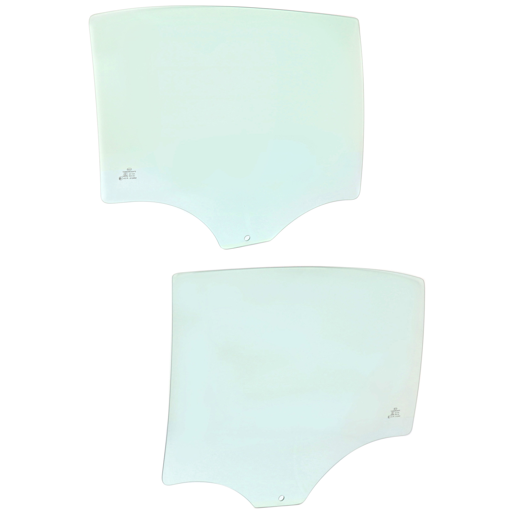 AM MALIBU 04-08 REAR DOOR GLASS RH and LH Green Tint Sedan SKU SET JC481313 OEM 22627168 DD10488GTNN 22627169