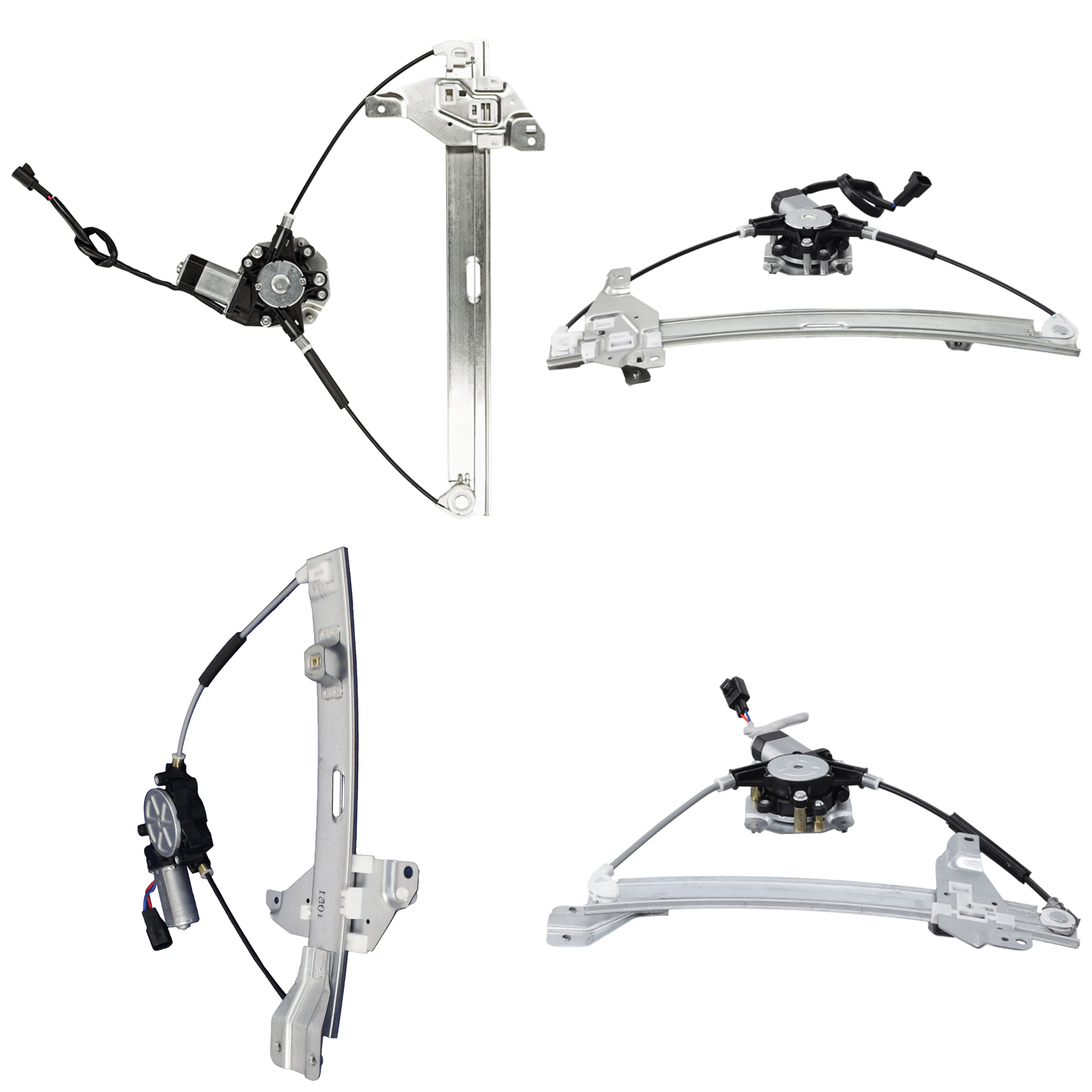 AM IMPALA 06-13 FRONT AND REAR WINDOW REGULATOR RH AND LH SKU SET JC491705-4 Partslink GM1350157 GM1351157 GM1550117 GM1551117 OEM 22894021-22894022-23336824-233