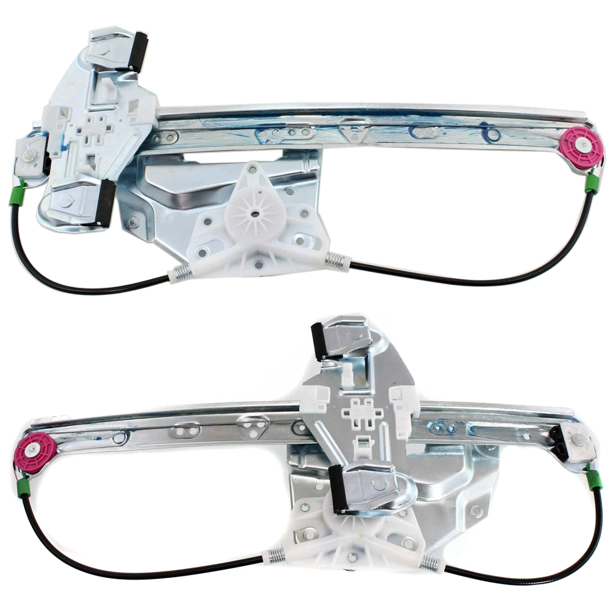 AM DEVILLE 00-05 REAR WINDOW REGULATOR RH AND LH Power w o Motor Sedan SKU SET JC491707 Partslink GM1550112 GM1551112 OEM 10393233 PFM 10393234 PFM
