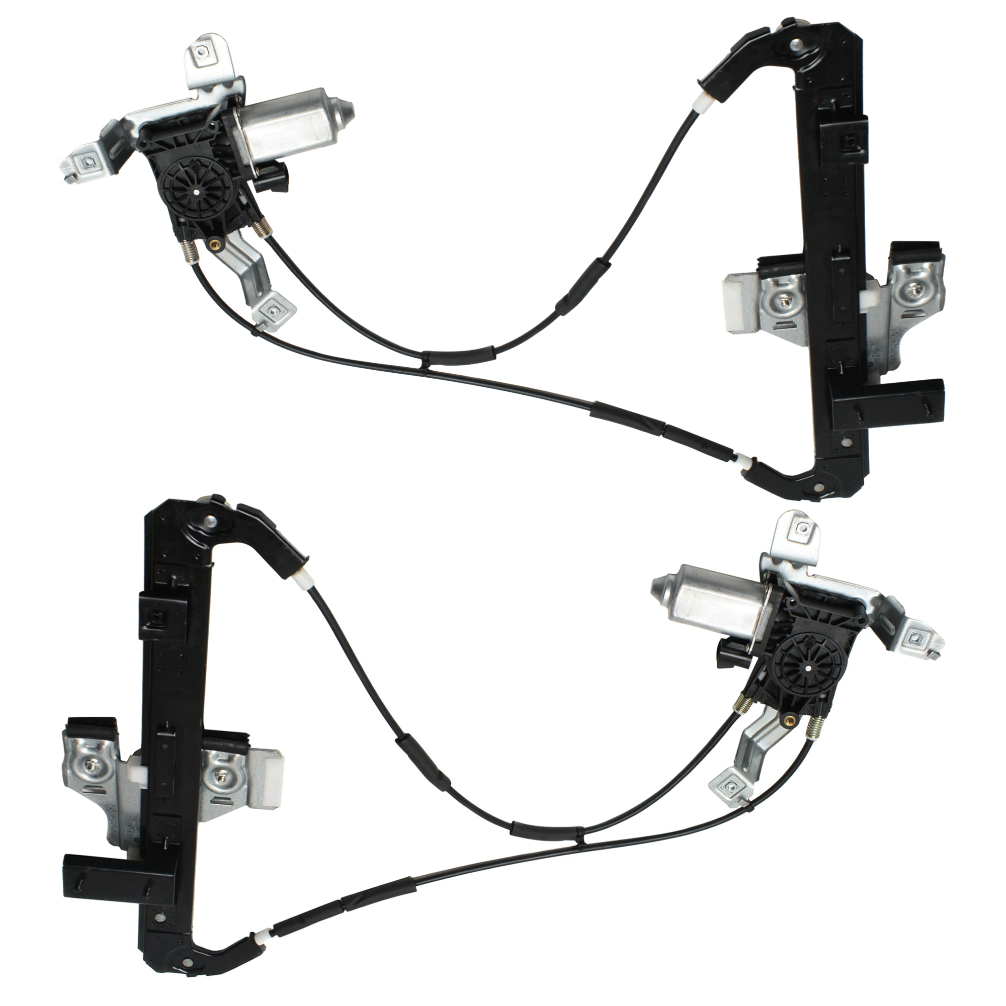 AM YUKON TAHOE 00-06 ESCALADE 02-06 REAR WINDOW REGULATOR RH and LH Power w Motor SKU SET JC491717 Partslink GM1550151 GM1551151 OEM 19260050 PFM 19260051 PFM