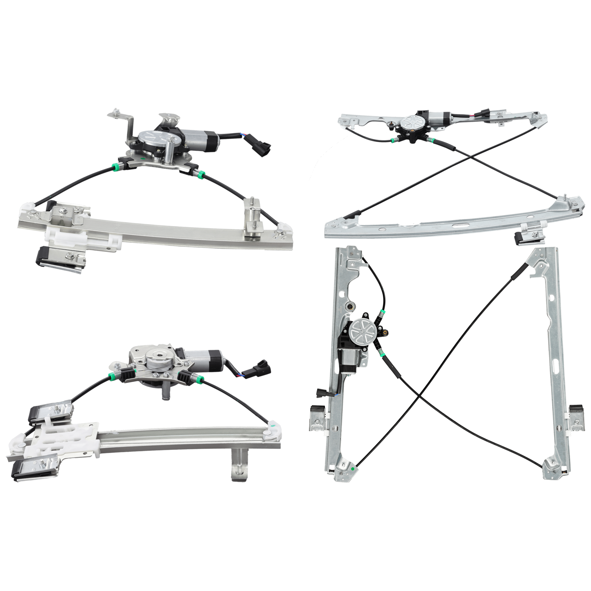 AM TAHOE 07-14 FRONT AND REAR WINDOW REGULATOR RH AND LH SKU SET JC491727-4 Partslink GM1350162 GM1351162 GM1550144 GM1551144 OEM 20945138-20945139-23227000-258
