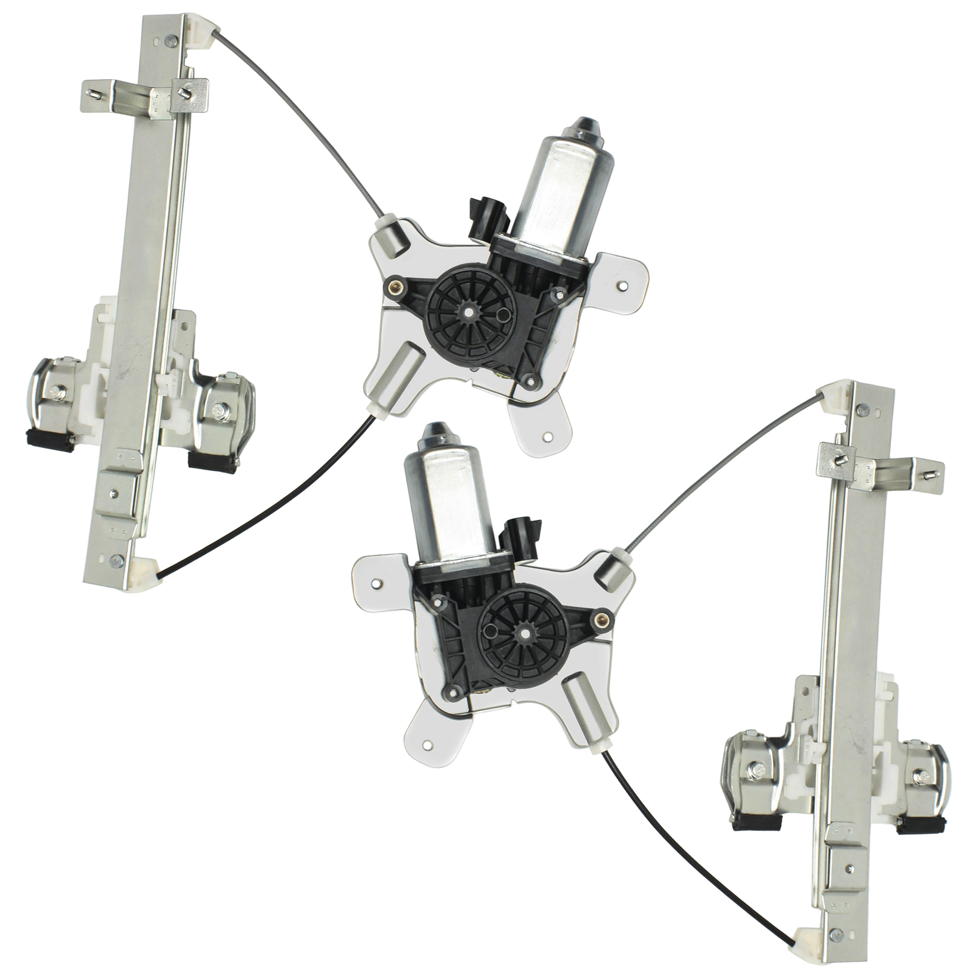 AM ESCALADE TAHOE YUKON 07-14 REAR WINDOW REGULATOR RH AND LH Power With Motor SKU SET JC491727 Partslink GM1550144 GM1551144 OEM 23227000-25885882-23227001-258