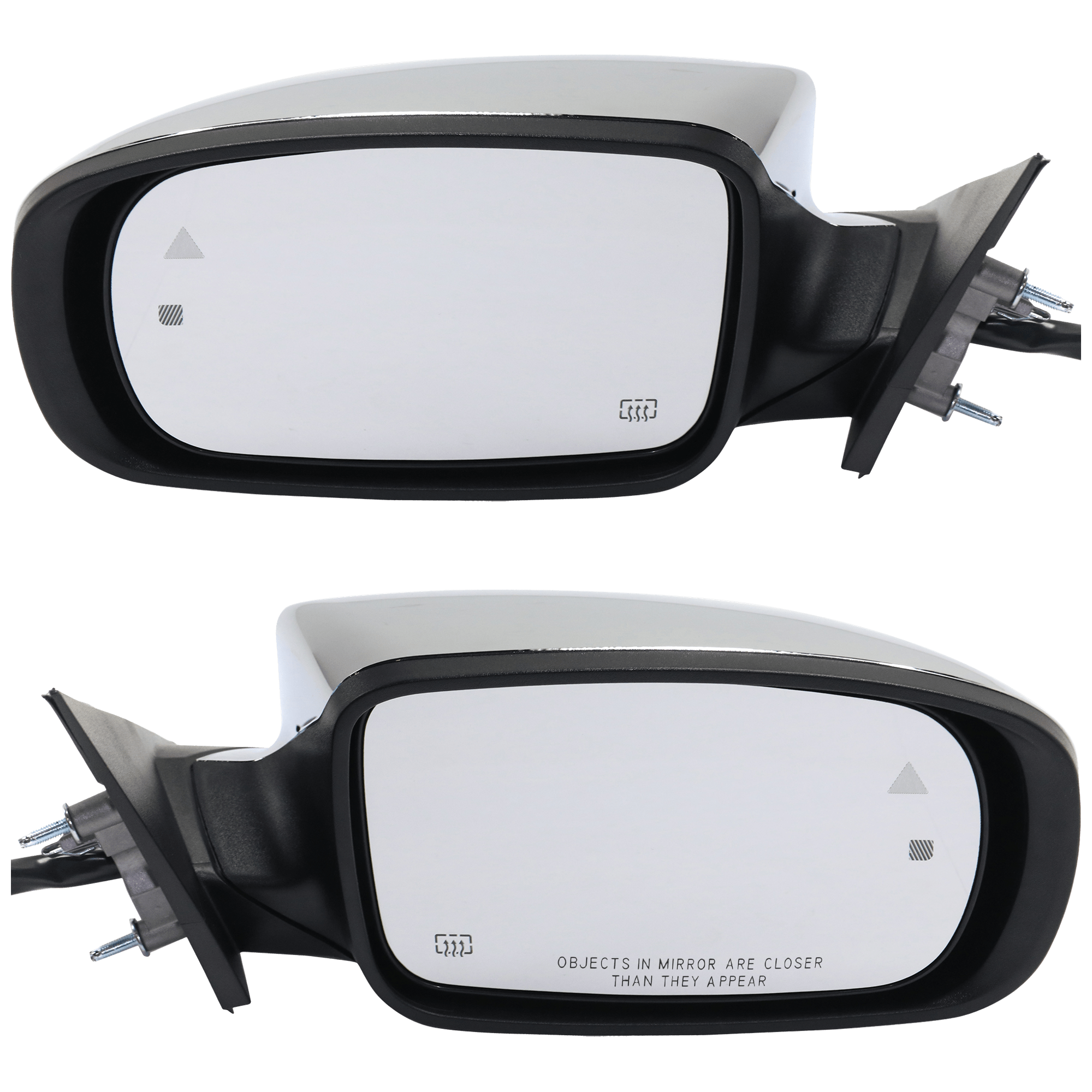 AM CHRYSLER 300-11-20 MIRROR RH AND LH Power Manual Folding Heated Chrome w BSD Memory Puddle Light and Signal Light No Auto dimming Exc. C Model SKU SET JCH01CR S Partslink CH1320426 CH1321426 OEM 57010420AI PFM 57010421AJ PFM