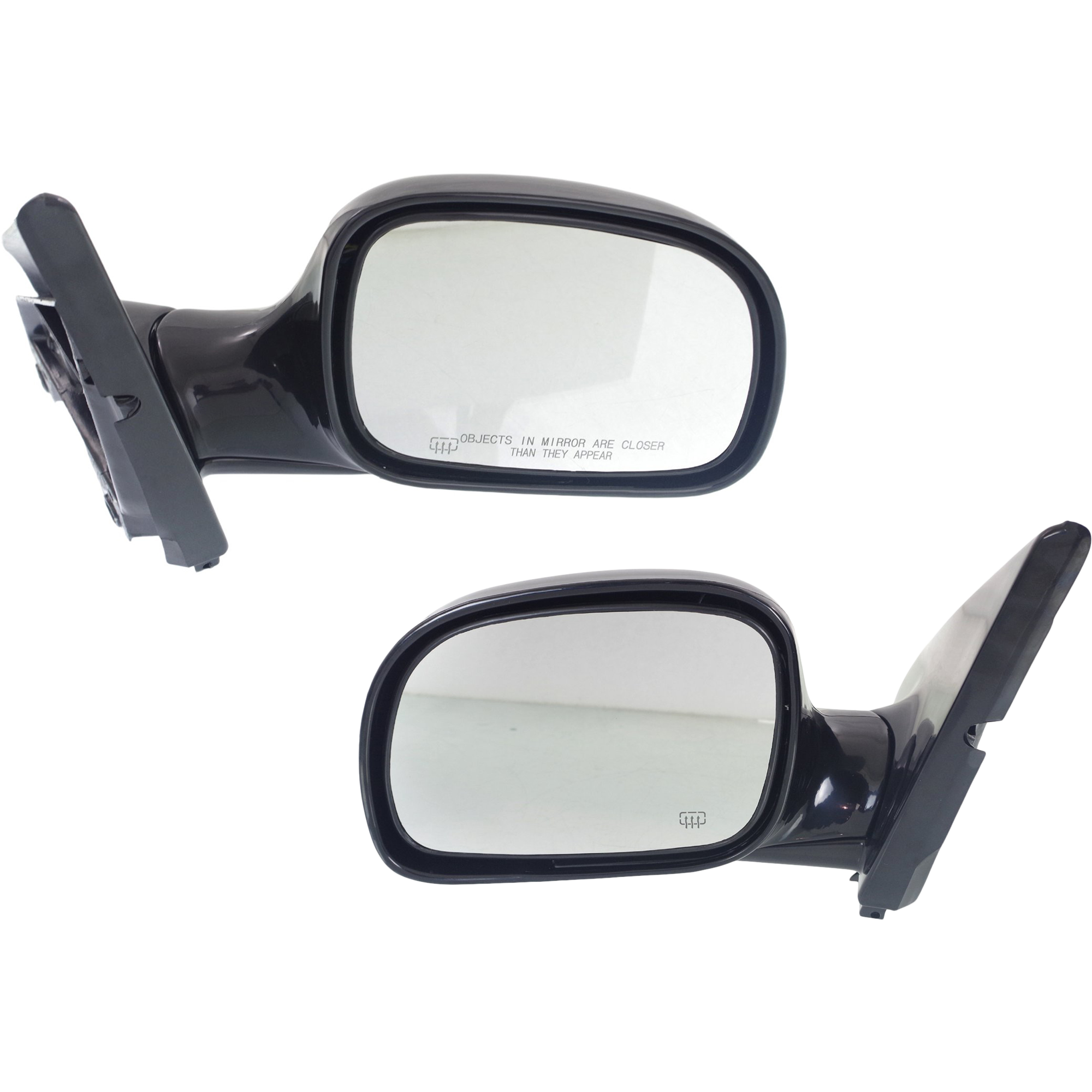 AM CARAVAN 96-00 MIRROR RH AND LH Power Manual Folding Heated Paintable No Auto dimming and Memory SKU SET JCH13ER Partslink CH1320141 CH1321141 OEM 4675570AB 4675571AB