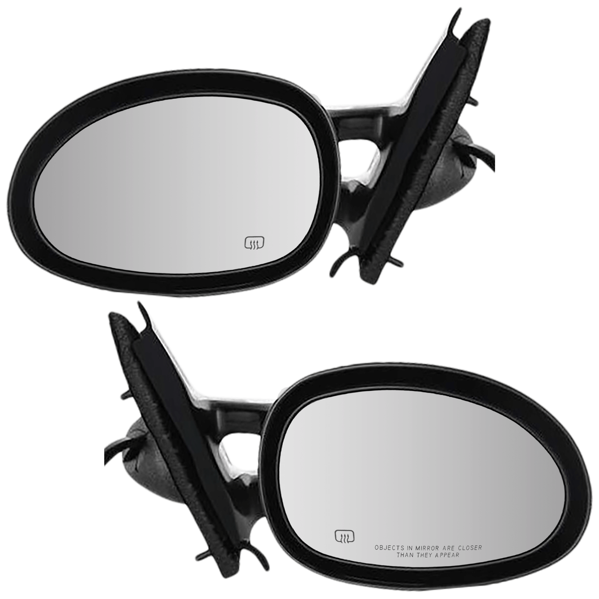 AM BREEZE CIRRUS STRATUS 95-00 MIRROR RH AND LH Power Non Folding Heated Paintable SKU SET JCH21ER Partslink CH1320171 CH1321171 OEM 4646308-4646309