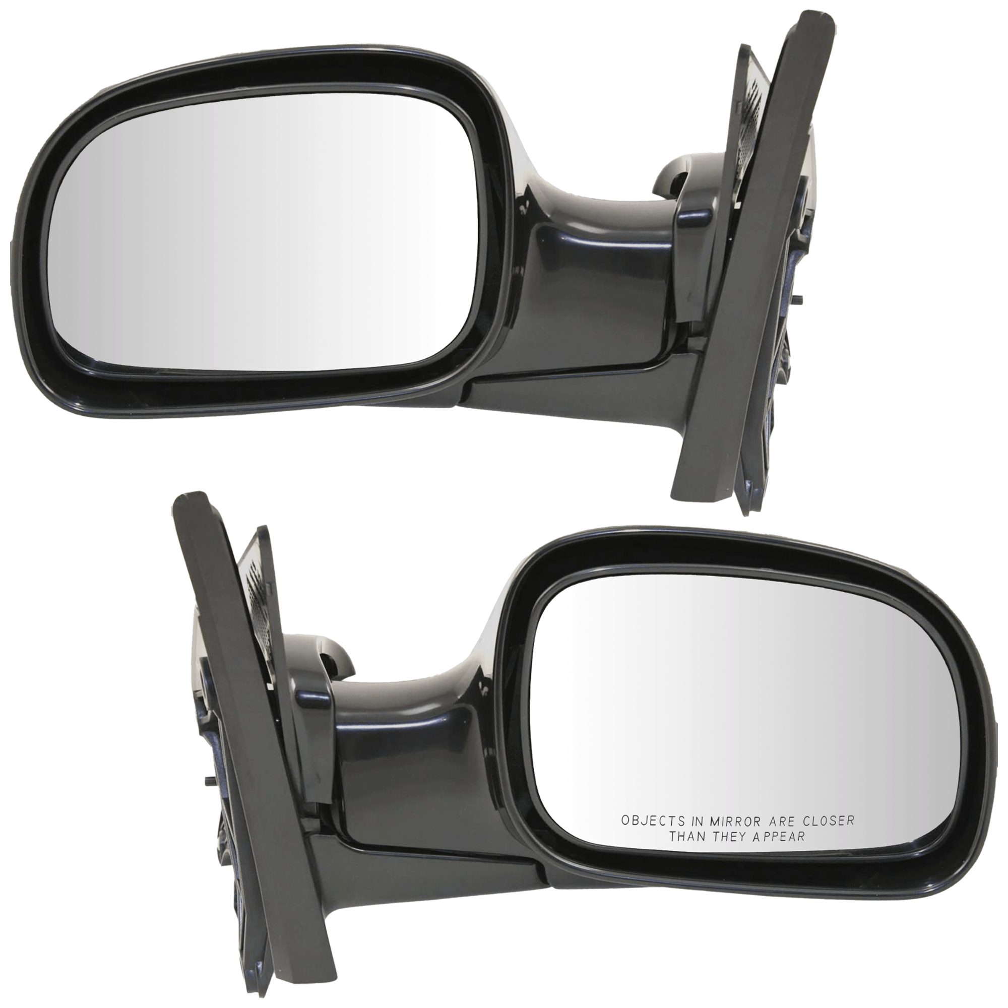 AM CARAVAN 01-07 MIRROR RH AND LH Manual Adjust Manual Folding Non Heated Paintable SKU SET JCH23R Partslink CH1320203 CH1321203 OEM 4894410AE 4894411AE