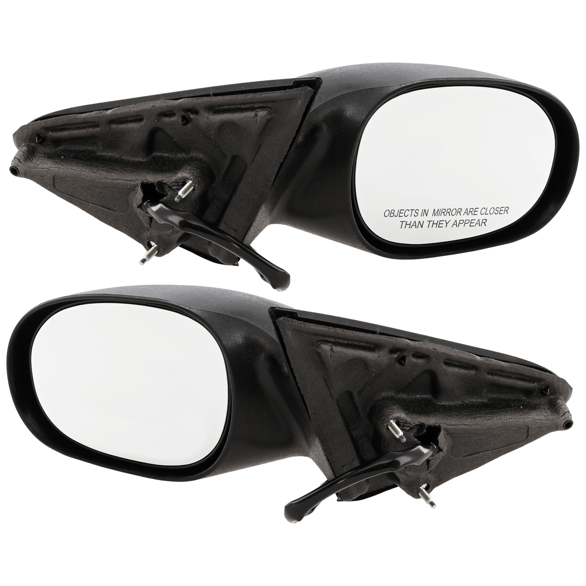 AM SEBRING STRATUS 01-06 MIRROR RH AND LH Power Non Folding Non Heated Textured Sedan SKU SET JCH25ER Partslink CH1320211 CH1321211 OEM 4805310AD 4805311AD