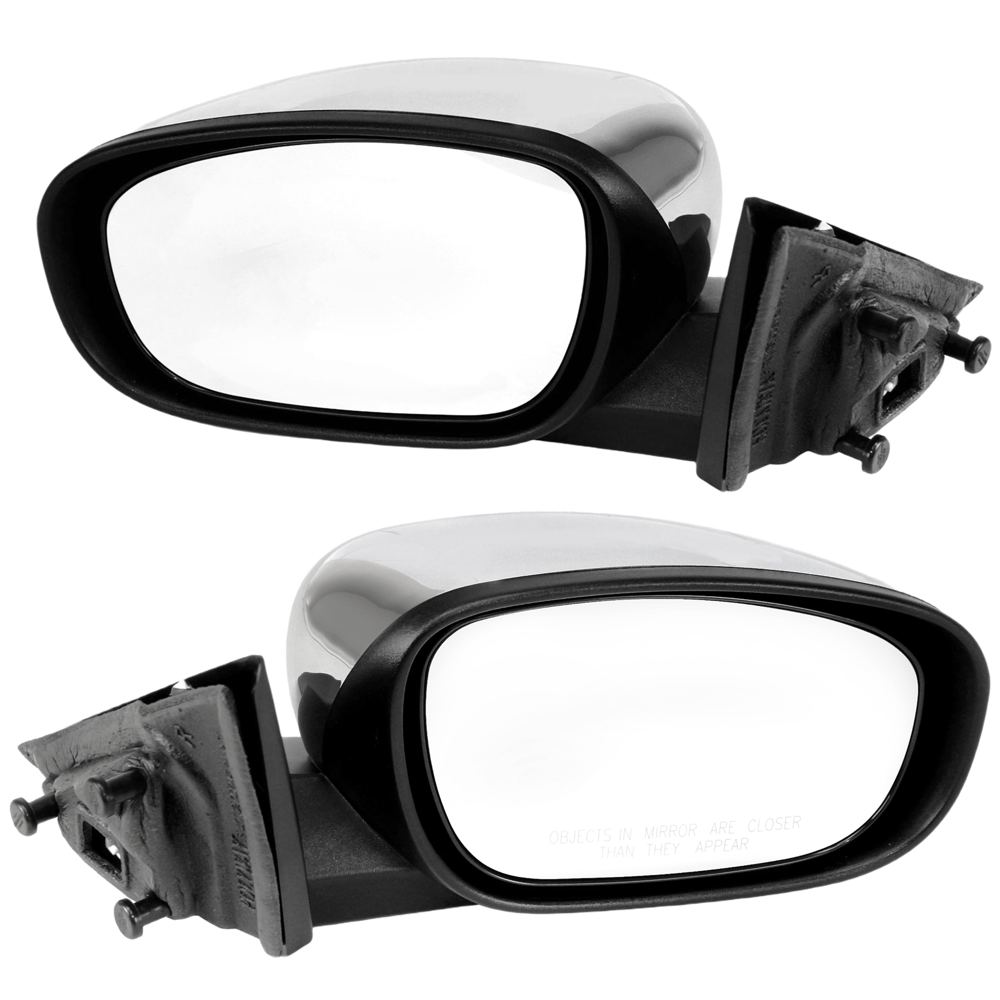 AM CHARGER 06-10 CHRYSLER 300-05-10 MIRROR RH AND LH Power Non Folding Heated Chrome SKU SET JCH60ER Partslink CH1320340 CH1321340 OEM 1CJ981XRAC PFM 1CJ991XRAC PFM