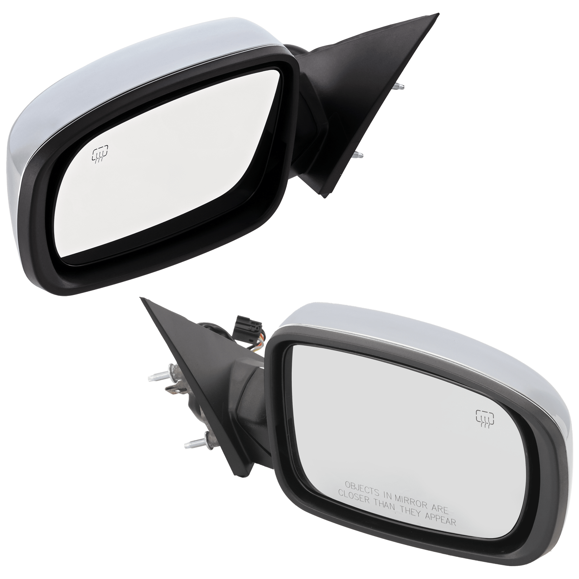AM CHRYSLER 300-11-19 MIRROR RH AND LH Power Manual Folding Heated Chrome No Memory SKU SET JCH61ER Partslink CH1320341 CH1321341 OEM 57010336AG PFM 57010337AJ PFM