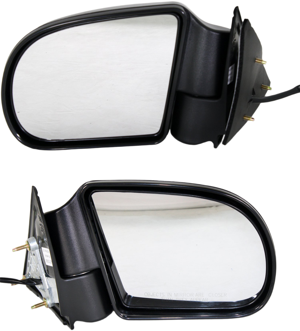 AM S10 PICKUP SONOMA 99-04 MIRROR RH AND LH Power Manual Folding Non Heated Paintable SKU SET JCV108ER Partslink GM1320253 GM1321253 OEM Performance