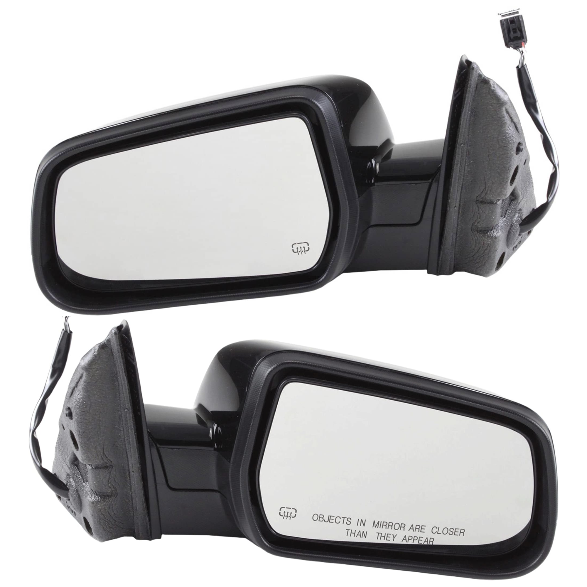AM EQUINOX TERRAIN 10-17 MIRROR RH AND LH Power Heated Manual Folding Paintable No Blind Spot Feature and Memory SKU SET JCV111ER Partslink GM1320387 GM1321387 OEM 20858744-20858745-20835849