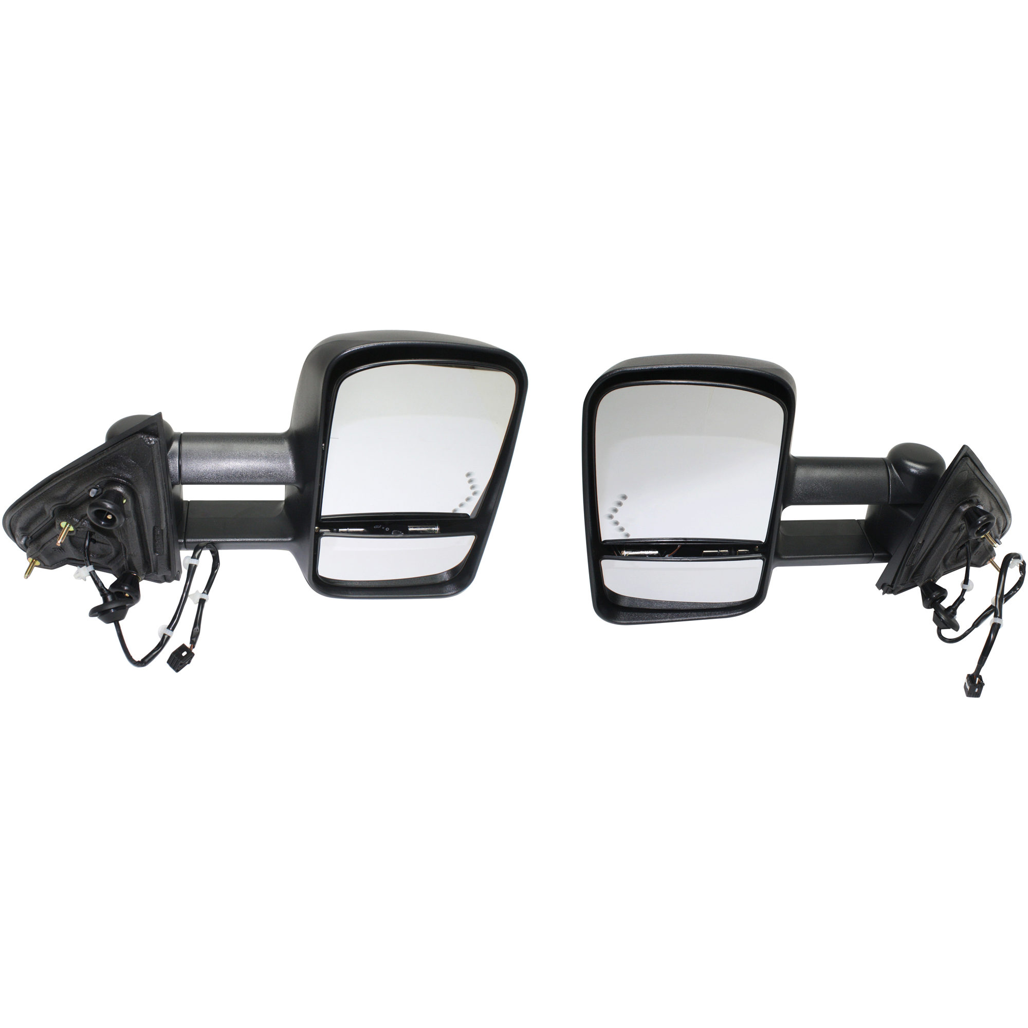 AM SILVERADO SIERRA 1500-14-14 SIERRA 2500 HD 3500 HD 15-19 TOWING MIRROR RH AND LH Power Manual Folding Heated Textured w Signal Light Includes 19 Silverado 1500 LD Sierra 1500 Limited SKU SET JCV126ER S Partslink GM1320458 GM1321458 OEM 22820397-22820398