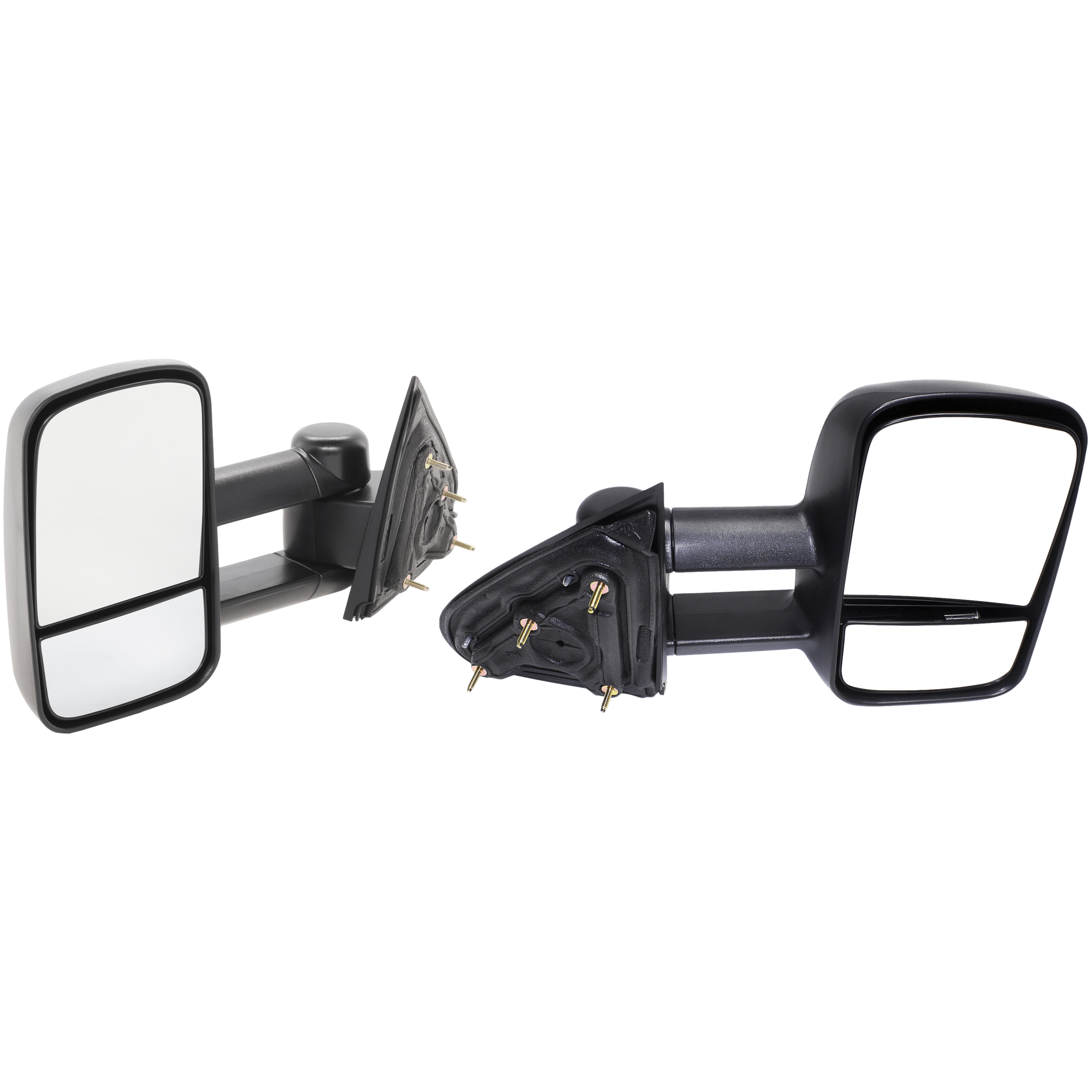AM SILVERADO SIERRA 1500-14-18 TOWING MIRROR RH AND LH Manual Adjust Manual Folding Non Heated Textured Trailer Type Includes 19 Silverado 1500 LD Sierra 1500 Limited SKU SET JCV126R Partslink GM1320455 GM1321455 OEM 22820395-22820396