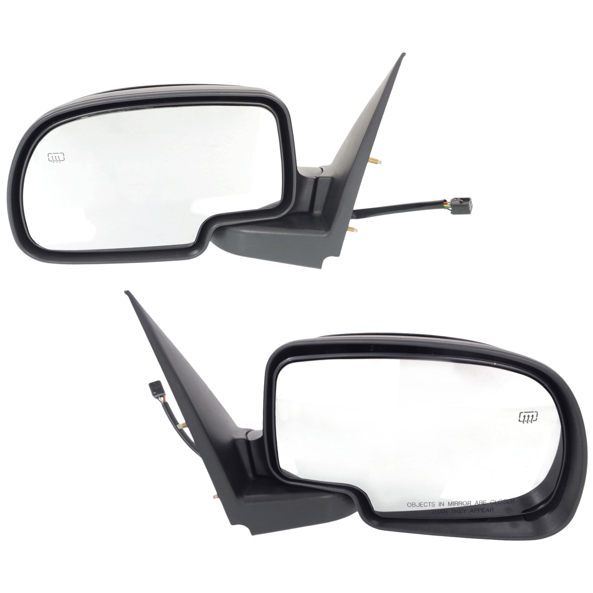AM SILVERADO SIERRA 99-02 MIRROR RH AND LH Power Manual Folding Heated Paintable SKU SET JCV14ER Partslink GM1320226 GM1321226 OEM 15055280-15055281