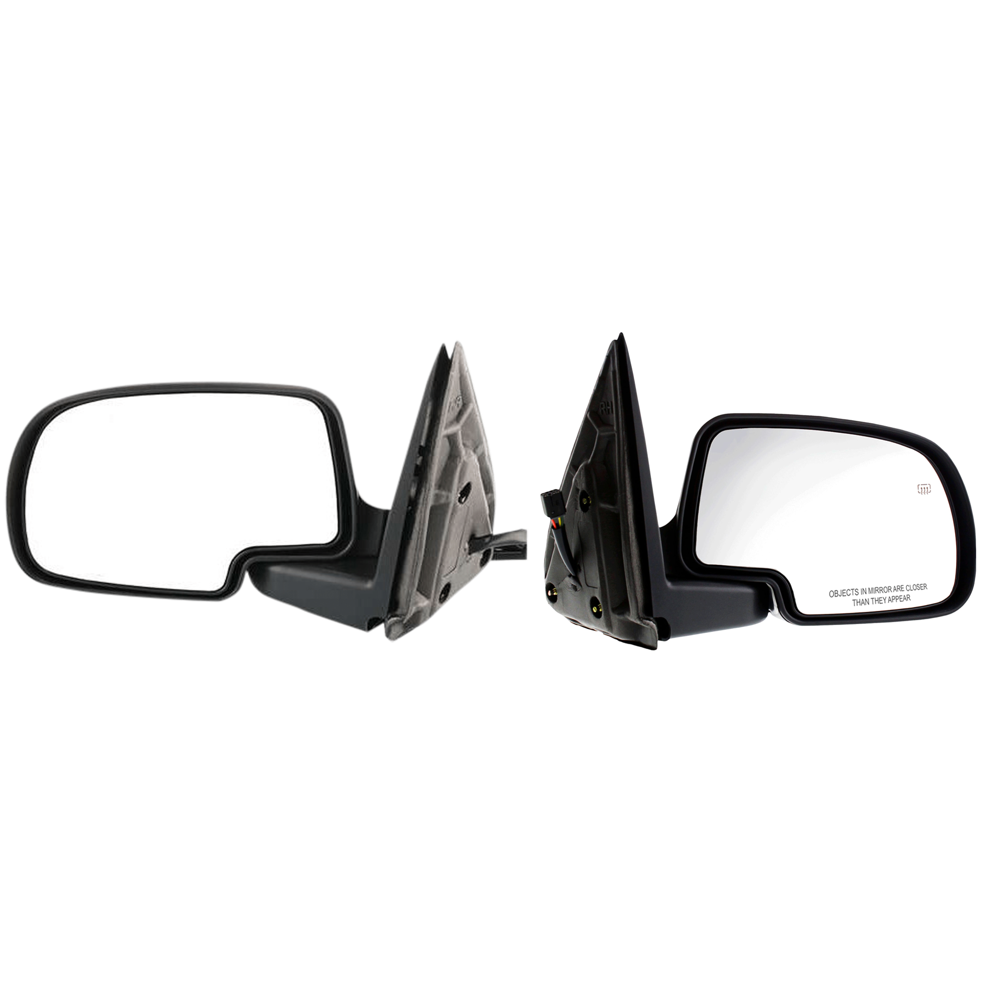 AM SUBURBAN 1500 SUBURBAN 2500-00-02 MIRROR RH AND LH Power Manual Folding Heated Paintable No Memory Puddle Light and Signal Light SKU SET JCV22ER A Partslink GM1320295 GM1321251 OEM 19120037-88986366 PFM