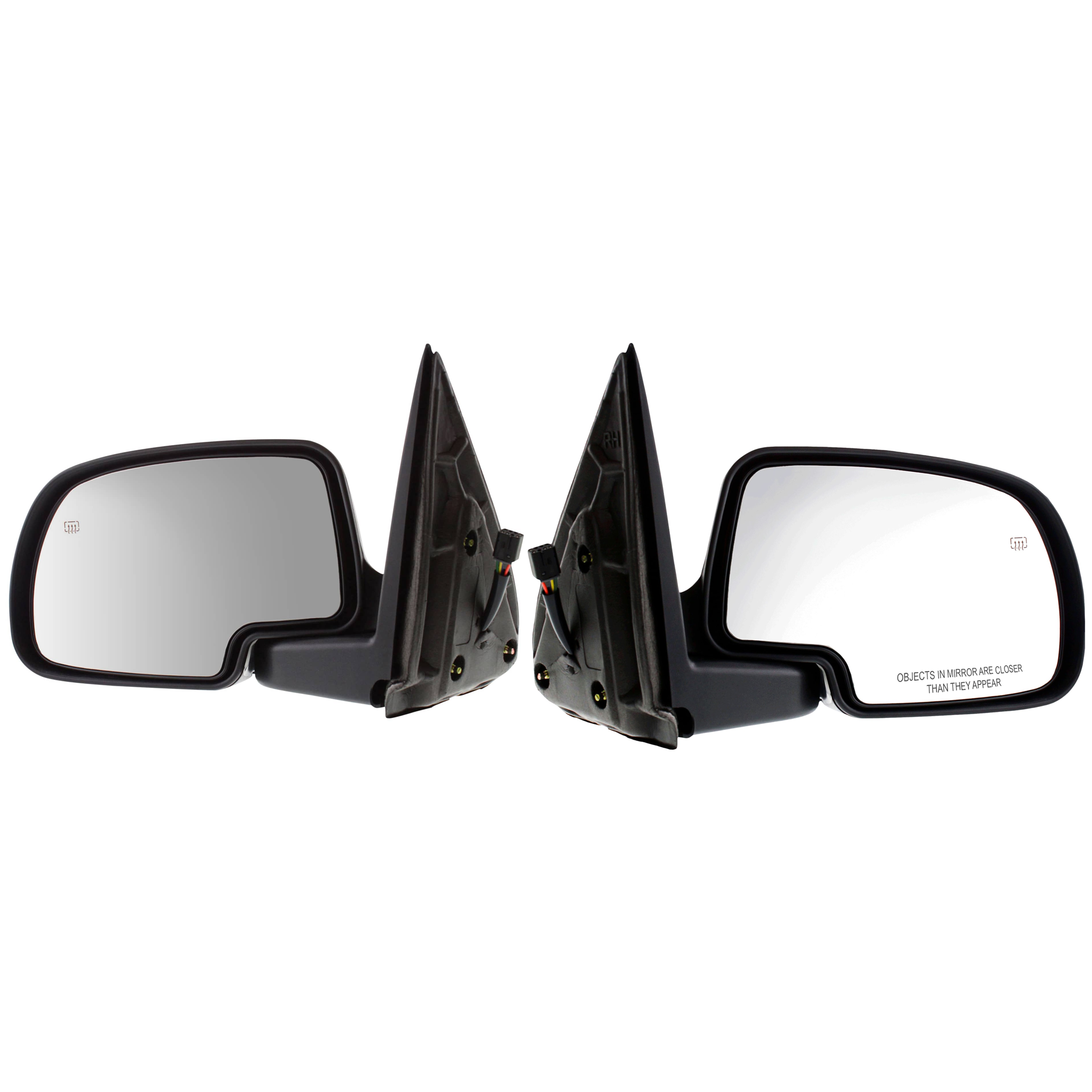 AM SILVERADO SIERRA 01-02 MIRROR RH AND LH Power Heated Manual Folding Paintable No Memory Puddle Light and Signal Light SKU SET JCV22ER Partslink GM1320251 GM1321251 OEM 88986366 PFM 88986367 PFM