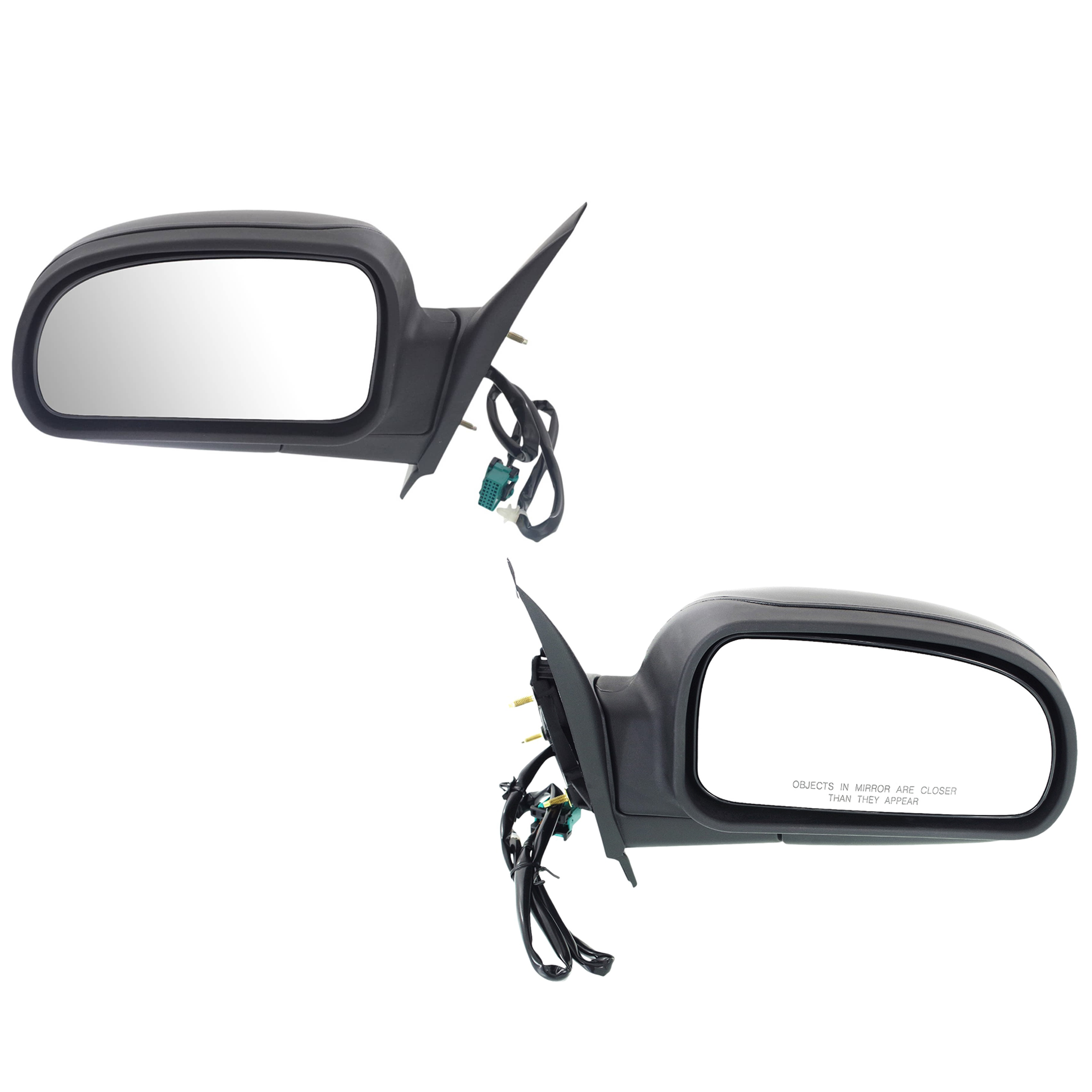 AM TRAILBLAZER 02-09 MIRROR RH AND LH Power Manual Folding Heated Textured No Signal Light SKU SET JCV26ER Partslink GM1320265 GM1321265 OEM 15206175-15206176