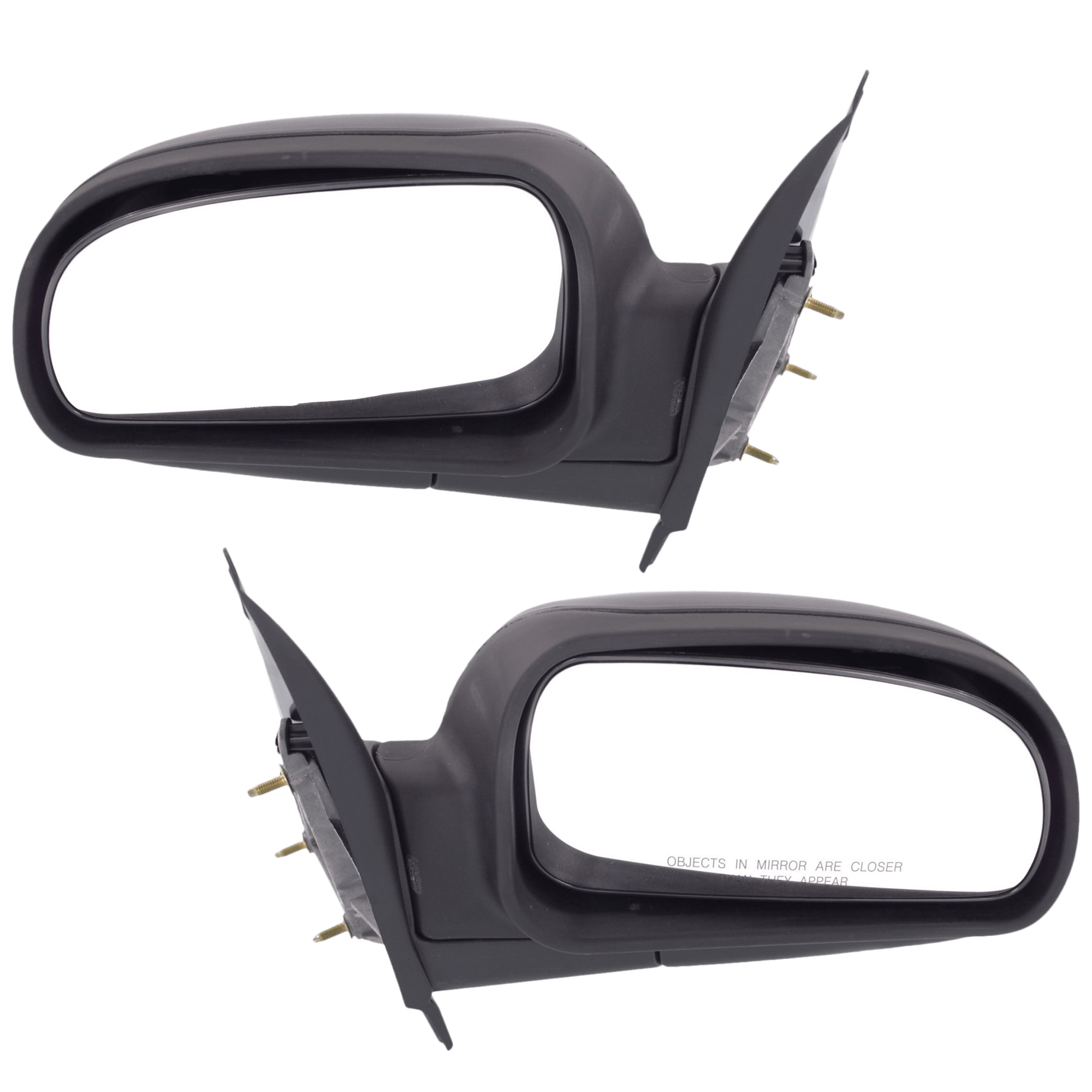 AM TRAILBLAZER 02-09 MIRROR RH AND LH Manual Adjust Manual Folding Non Heated Textured SKU SET JCV26R Partslink GM1320264 GM1321264 OEM 15789780-15789781