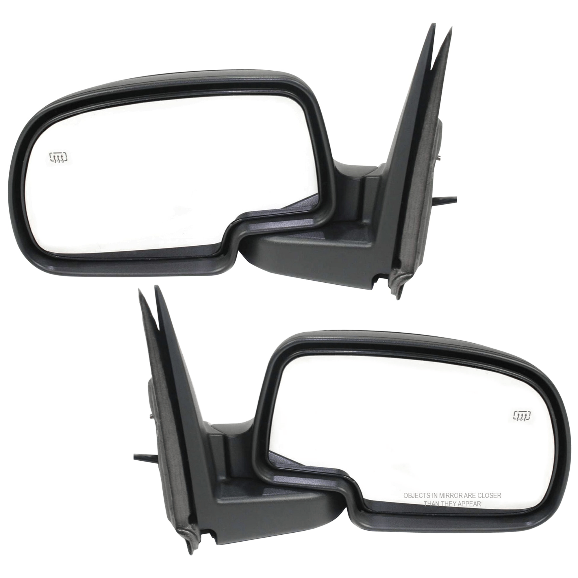 AM SILVERADO SIERRA 03-07 MIRROR RH AND LH Power Manual Folding Heated Textured No Memory Puddle Light and Signal Light Includes 2007 Classic SKU SET JCV28ER Partslink GM1320293 GM1321293 OEM 15226944-15226945