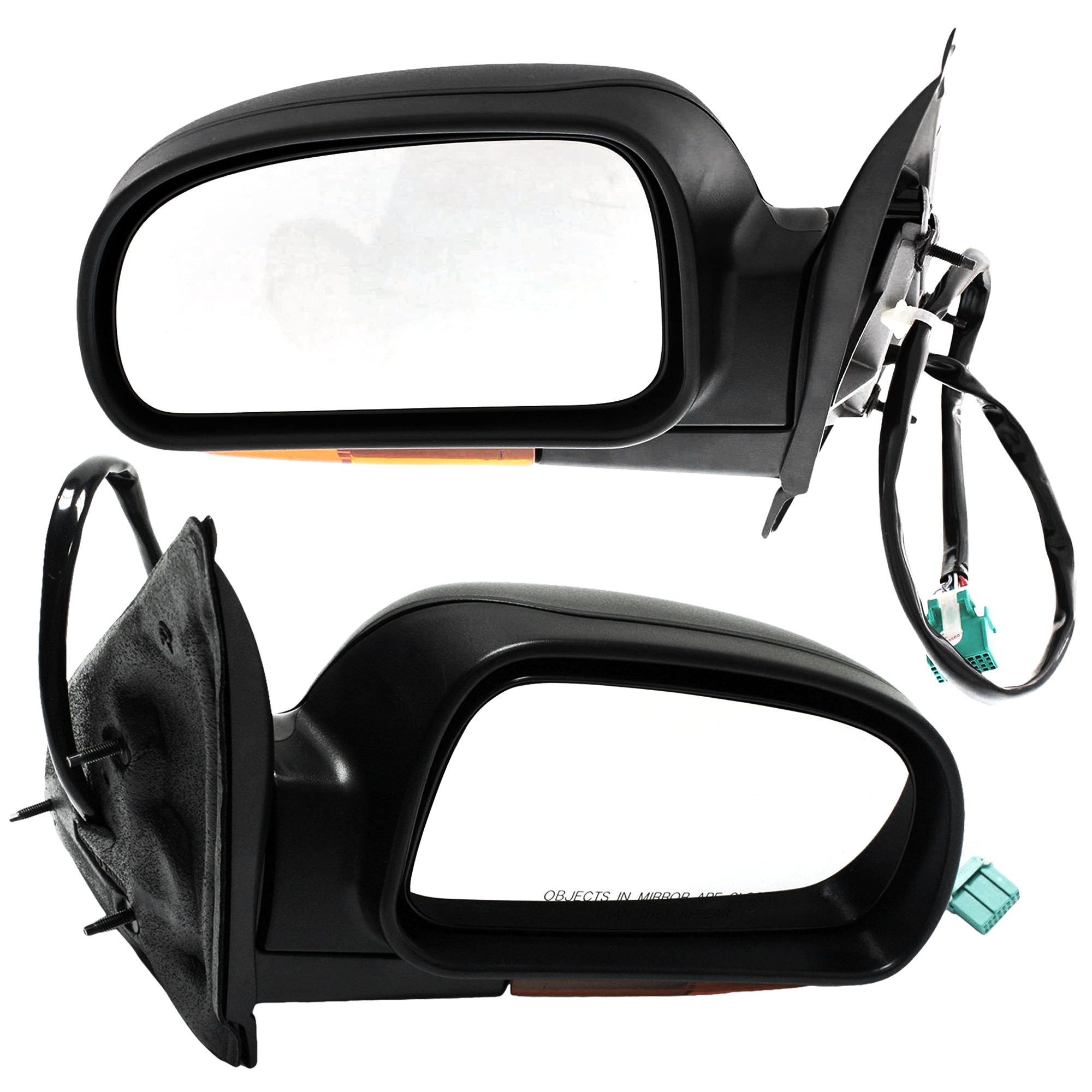 AM TRAILBLAZER 02-03 MIRROR RH AND LH Power Manual Folding Heated Textured w Memory and Signal Light SKU SET JCV29ER S OEM 15789785 PFM 15789789