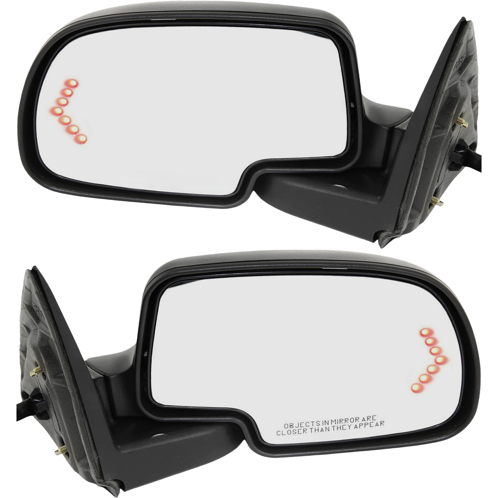 AM SILVERADO SIERRA 03-06 MIRROR RH AND LH Power Manual Folding Heated Paintable Textured Includes 2007 Classic 2 Caps w Puddle and Signal Lights No Memory SKU SET JCV31ER S Partslink GM1320294 GM1321294 OEM 15124830 PFM 15124831 PFM
