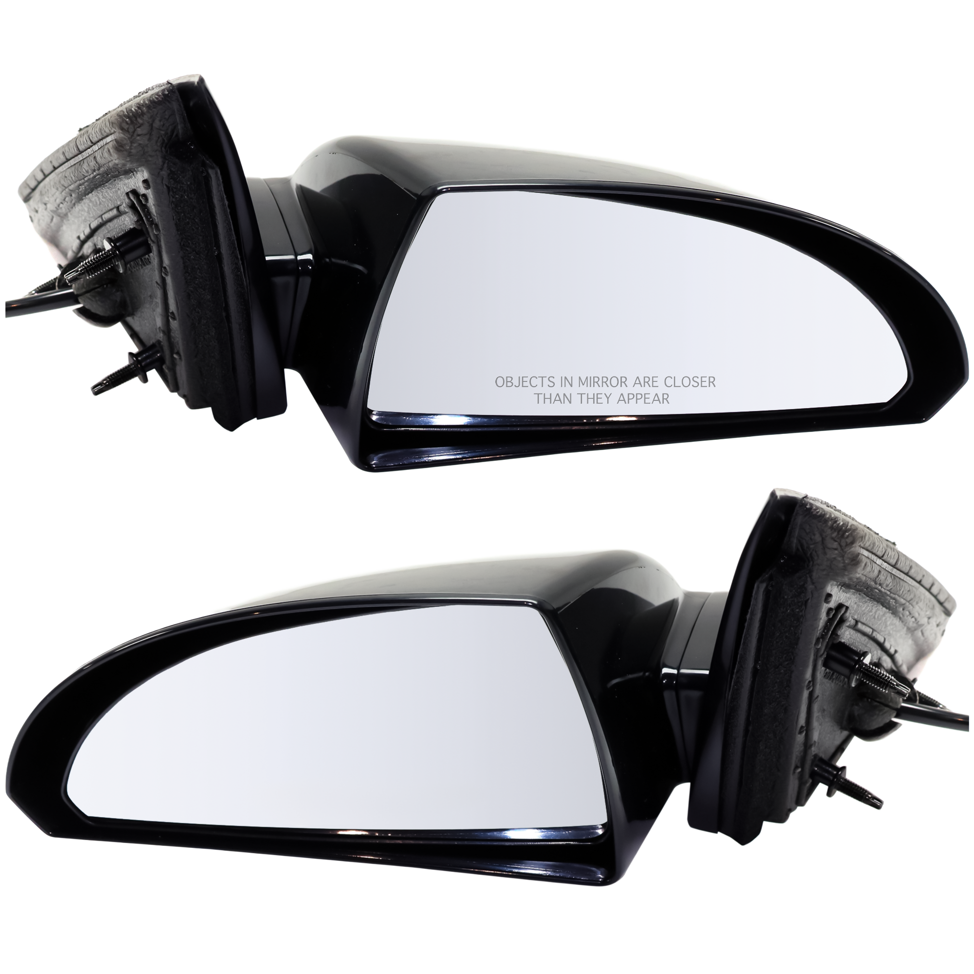 AM IMPALA 06-13 IMPALA LIMITED 14-16 MIRROR RH AND LH Power Non Folding Non Heated Paintable w Smooth Black Base SKU SET JCV38ER Partslink GM1320306 GM1321306 OEM 20759190-20759191