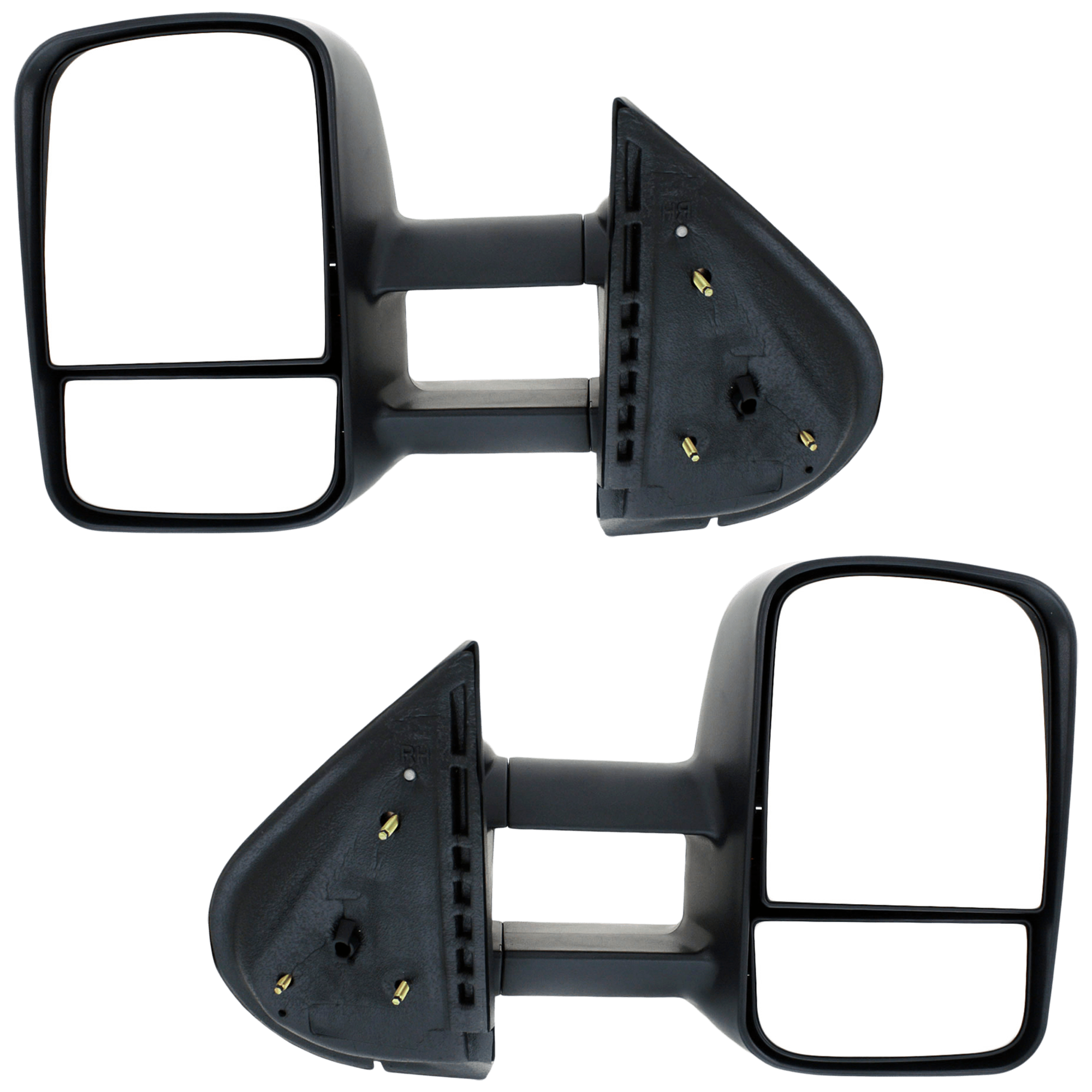 AM SILVERADO 07-13 SUBURBAN 07-14 TOWING MIRROR RH AND LH Manual Adjust Manual Folding Non Heated Textured No Memory Puddle Light and Signal Light SKU SET JCV39R Partslink GM1320337 GM1321337 OEM 20862094-20862095