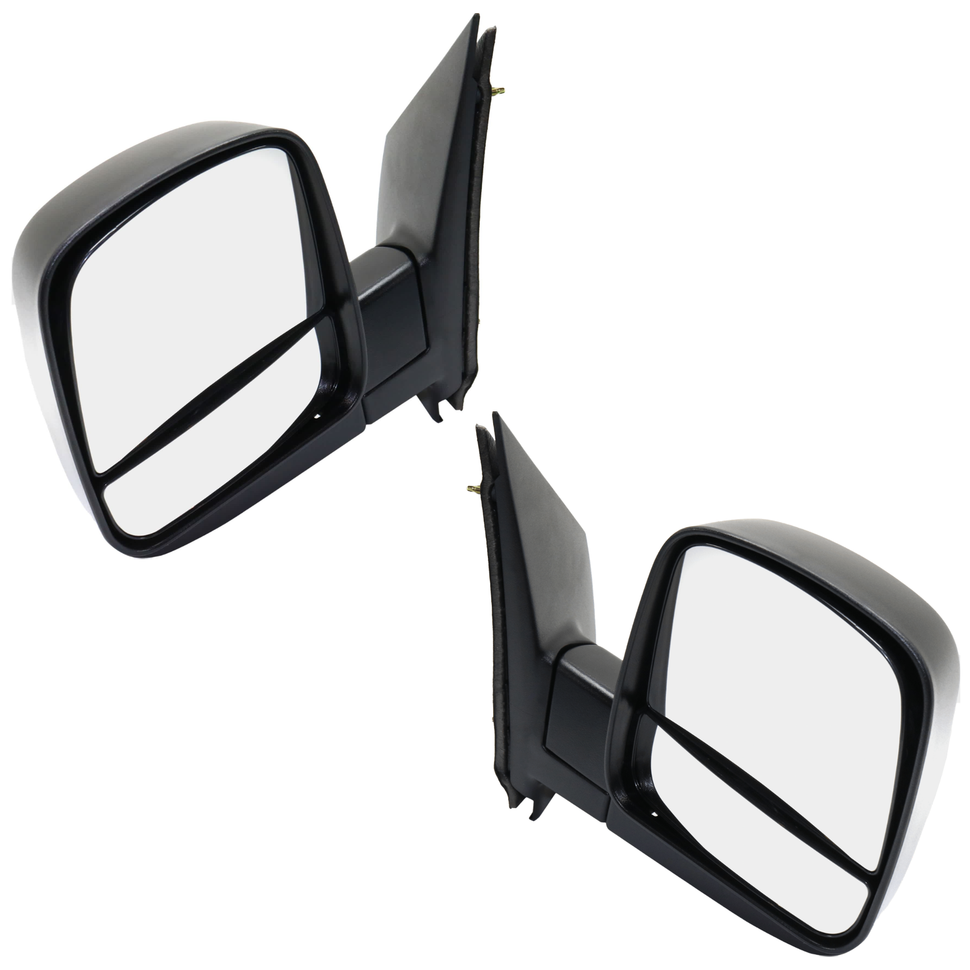 AM EXPRESS SAVANA VAN 08-21 MIRROR RH AND LH Manual Adjust Manual Folding Non Heated Textured Standard Type No Signal Light SKU SET JCV85R Partslink GM1320395 GM1321395 OEM 20838065-20838066