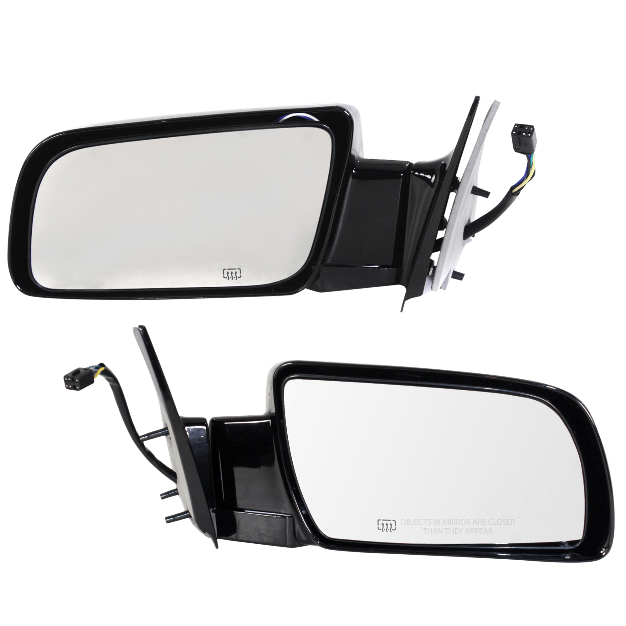 AM C K FULL SIZE P U 88-02 MIRROR RH AND LH Power Manual Folding Heated Paintable Standard Type SKU SET JCV94ER Partslink GM1320276 GM1321276 OEM 15764747 PFM 15764748 PFM