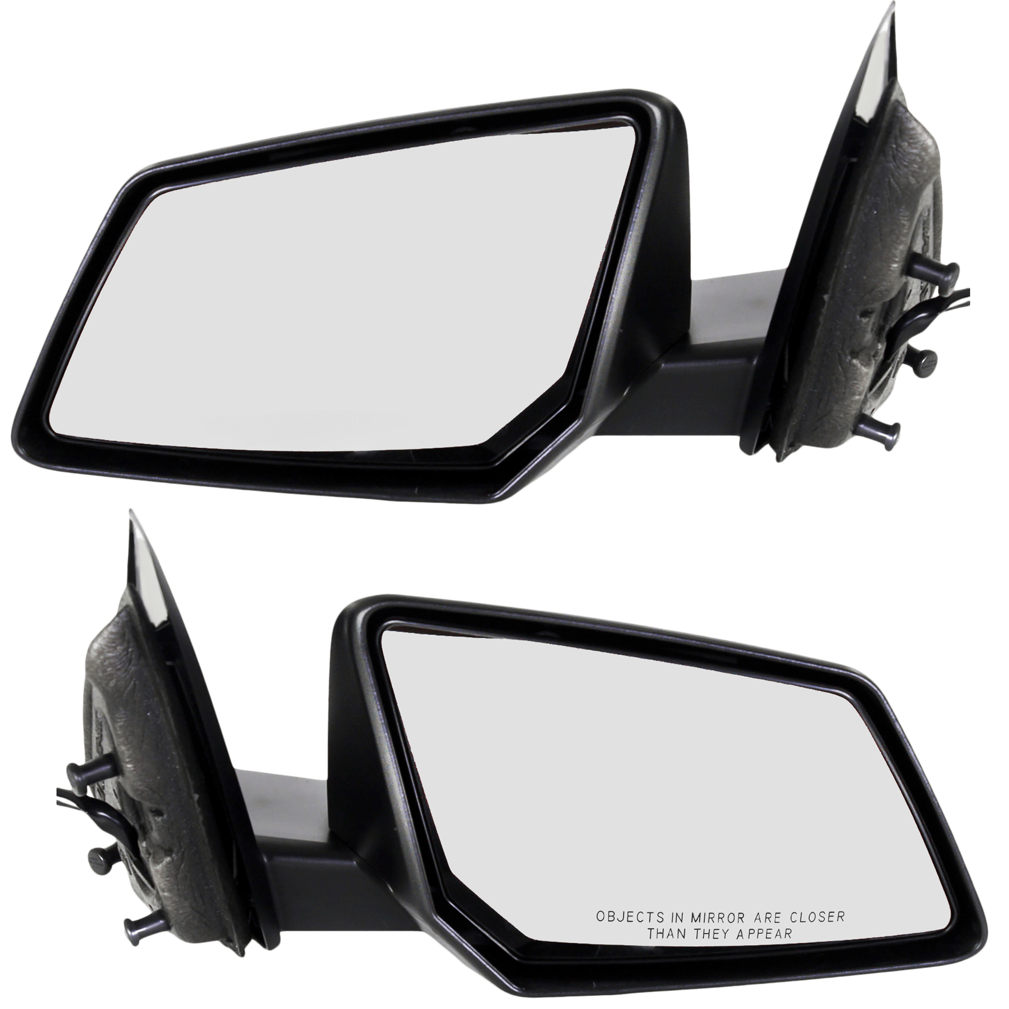 AM ACADIA ACADIA LIMITED 09-17 MIRROR RH AND LH Power Manual Folding Non Heated Textured No Signal Light SKU SET JCV95ER Partslink GM1320388 GM1321388 OEM 23453775-23453776