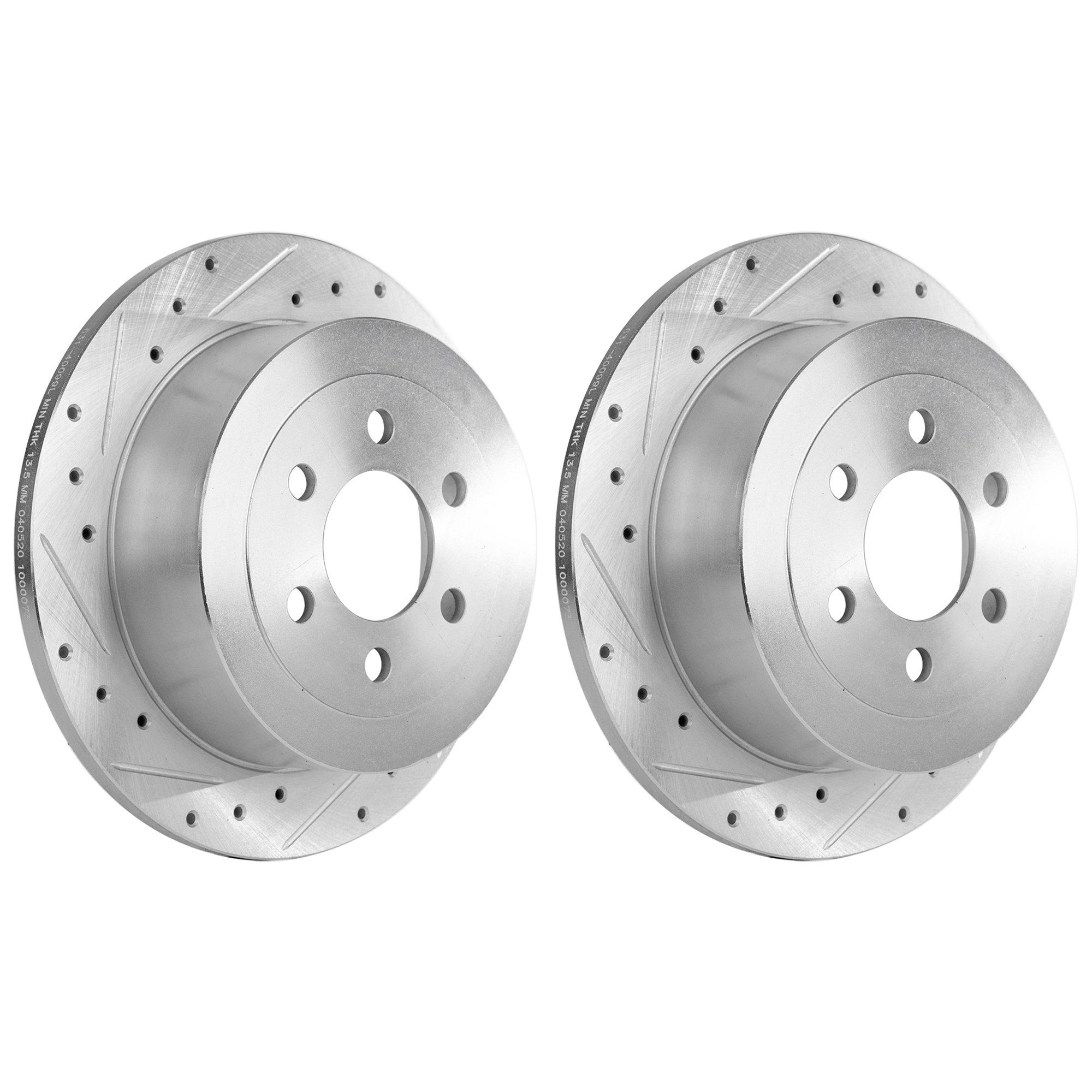 AM DAKOTA 03-04 REAR BRAKE DISC RH AND LH Performance Rotor Drilled and Slotted SKU SET JD27110006DRS2 OEM 53013-780144-48880144-52126044