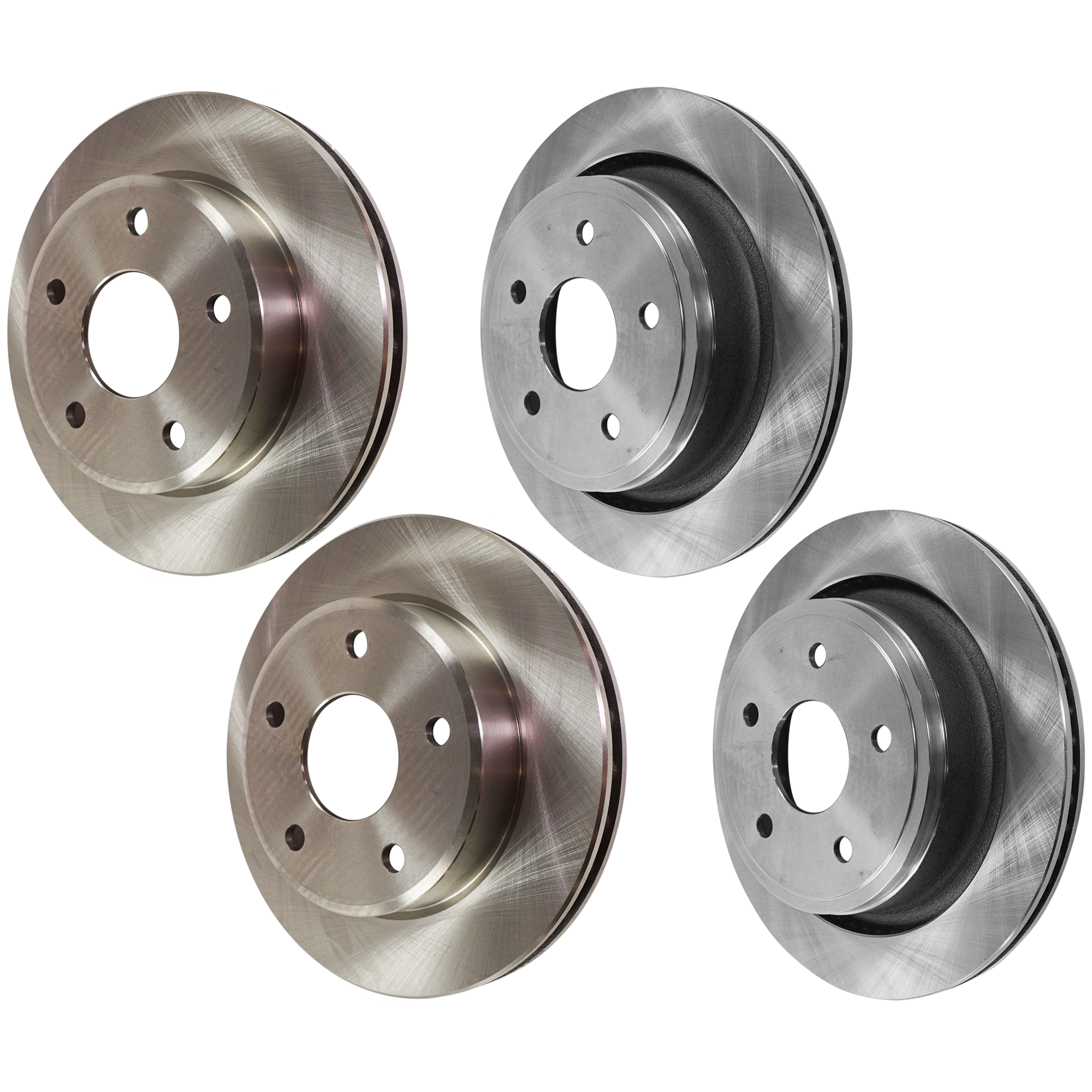 AM DAKOTA 10-10 FRONT AND REAR BRAKE DISC RH AND LH 4 Wheel Set Plain Surface SKU SET JD27110007-4 OEM 52009968AA 52009968AC 52855005