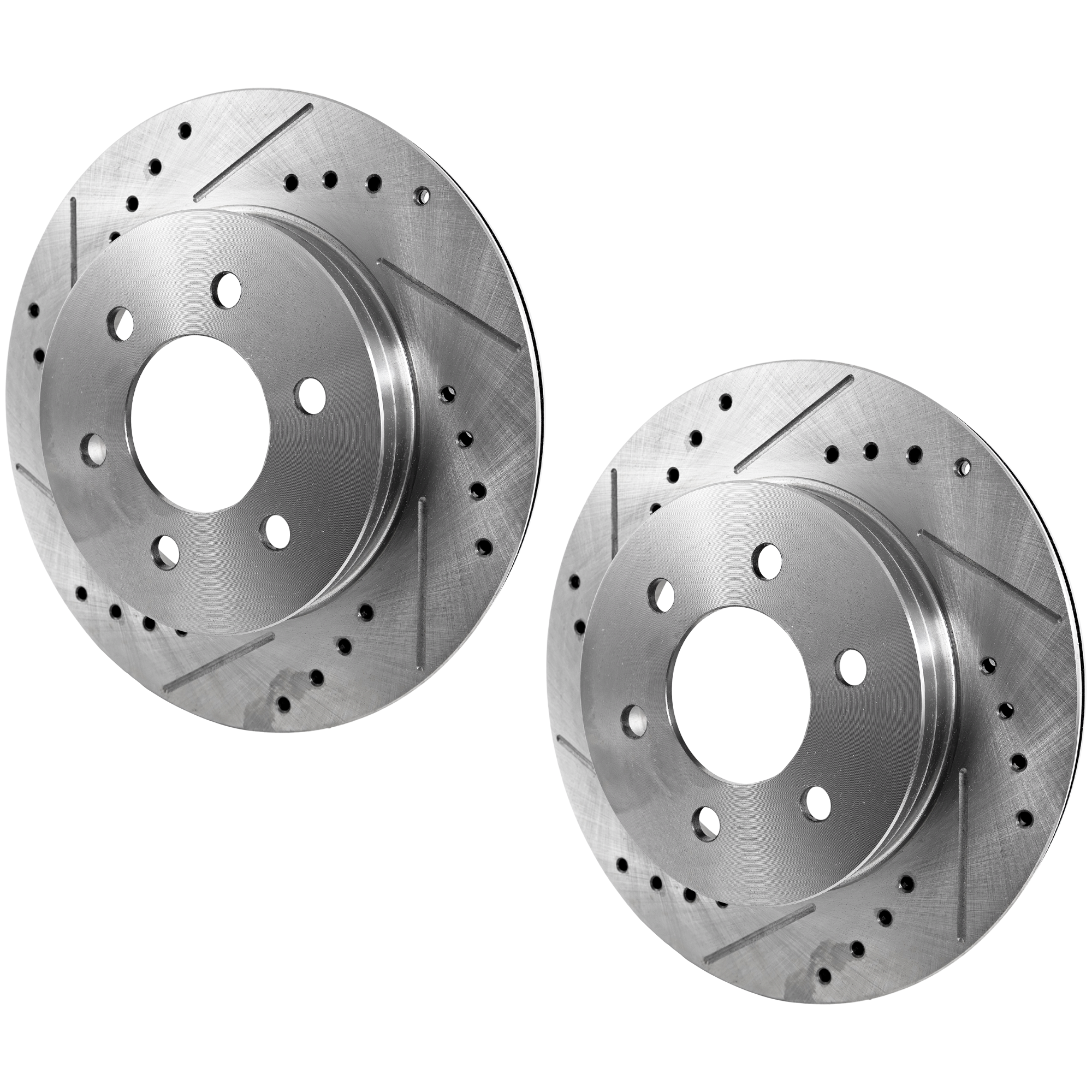 AM DAKOTA 97-02 DURANGO 98-02 FRONT BRAKE DISC RH AND LH Cross drilled and Slotted SKU SET JD27110010DRS2 OEM 5382-19748-65940-76645-86645-1