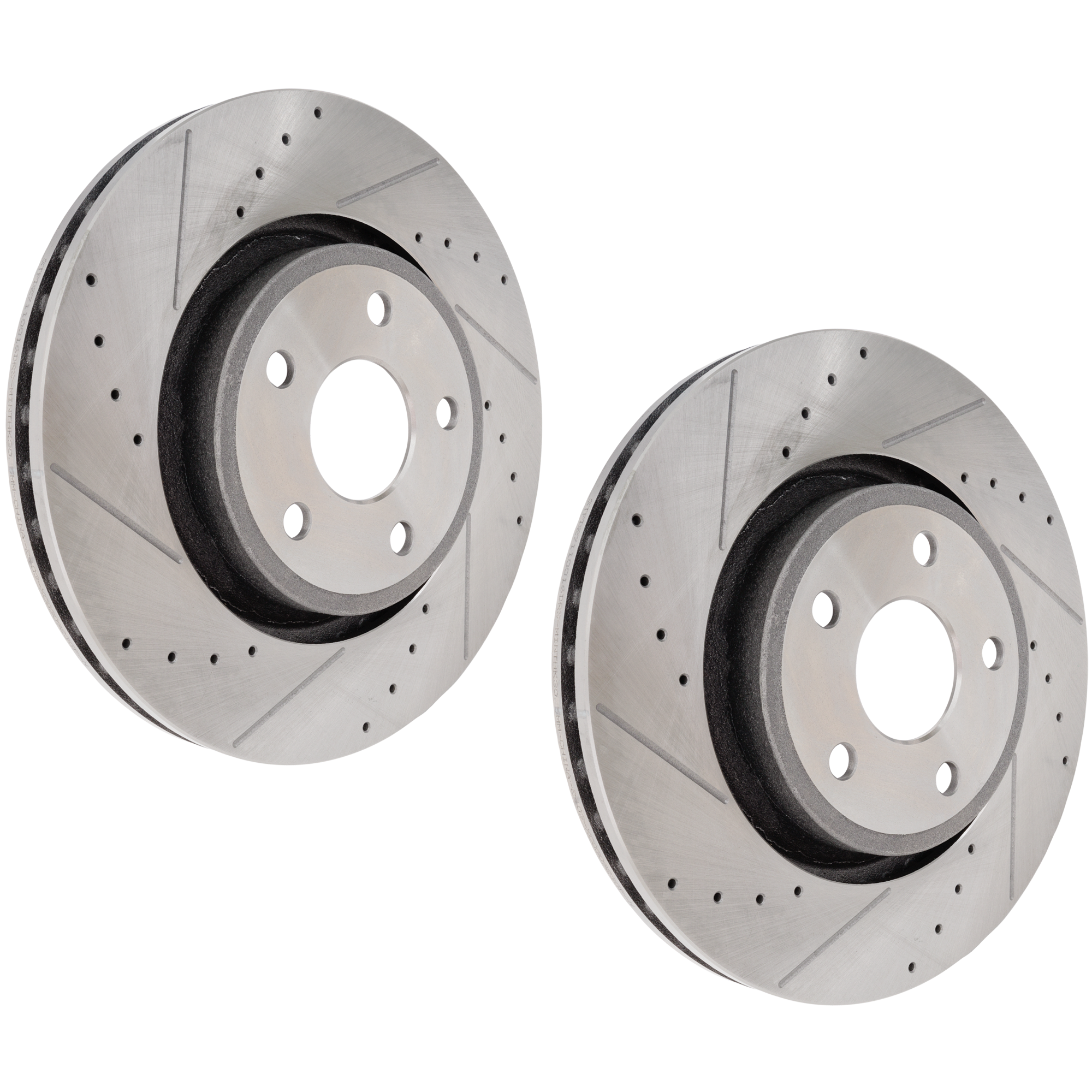 AM DURANGO 11-23 GRAND CHEROKEE 11-21 FRONT BRAKE DISC RH AND LH Cross drilled and Slotted 5 Lugs SKU SET JD27110016DRS2 OEM 43175-53064-850240-60042007-53