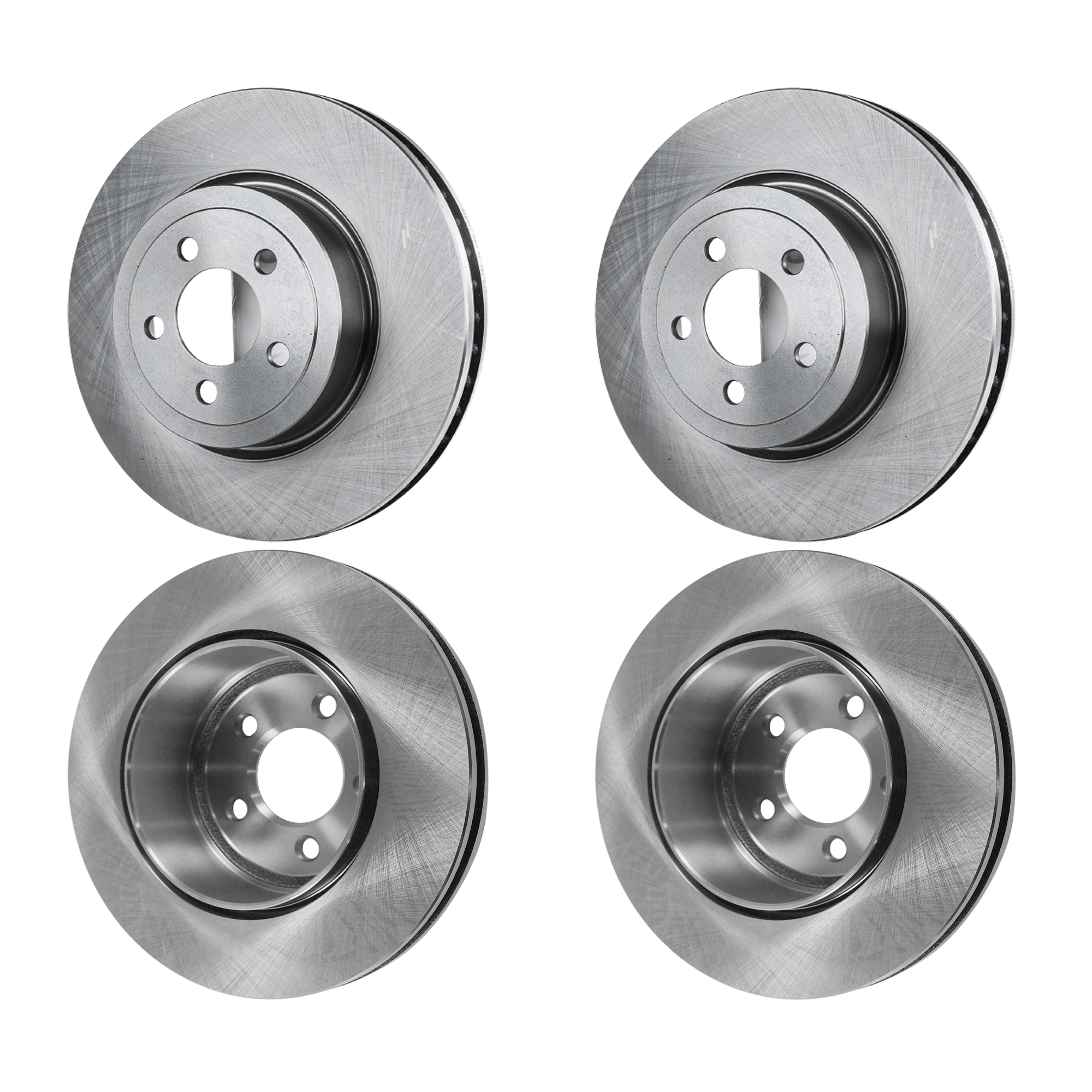 AM CHRYSLER 300-05-21 FRONT AND REAR BRAKE DISC RH AND LH 4 Wheel Set Plain Surface Vented 5 Lugs SKU SET JD27110024-4 A OEM 4779197AD 5154118AB 4779197AE