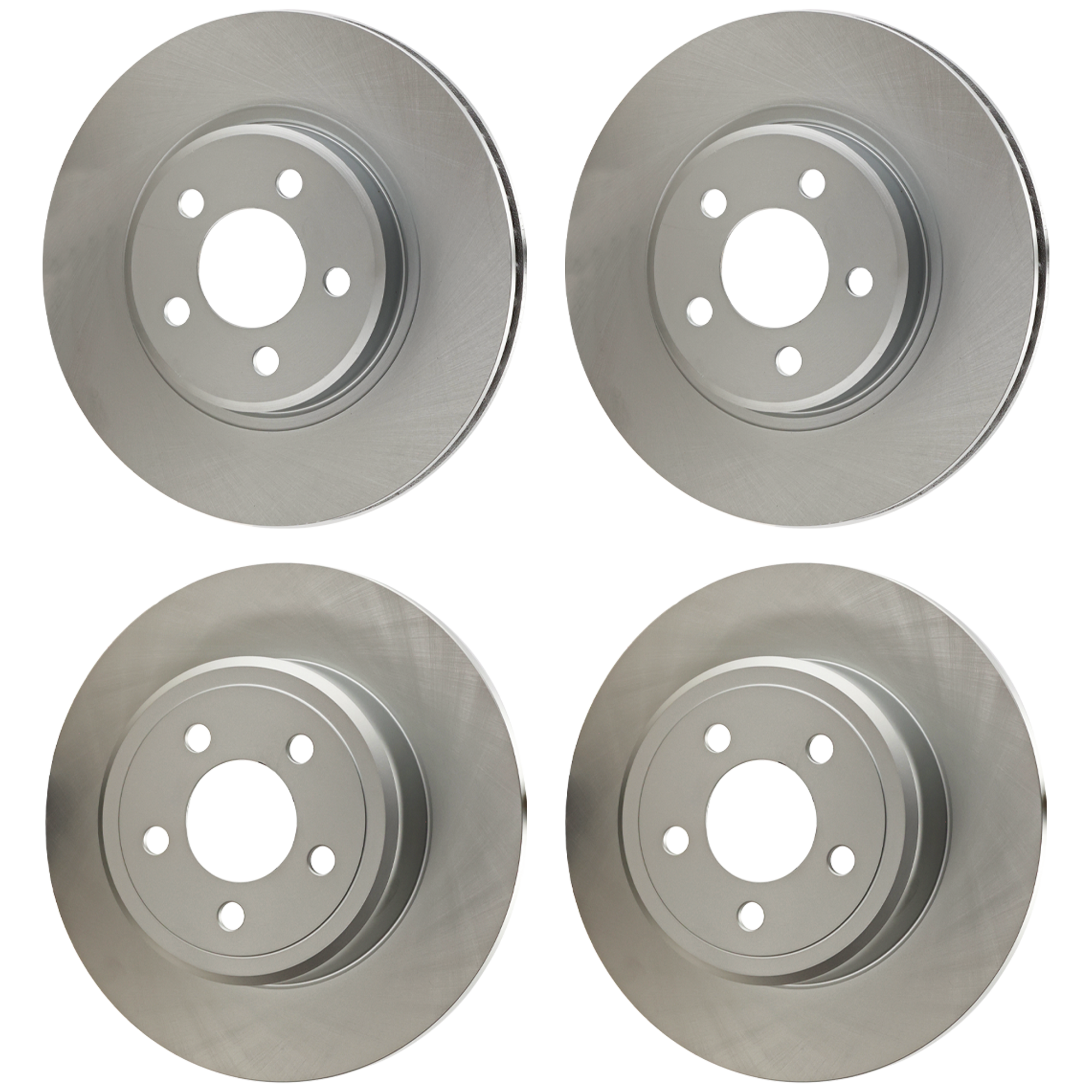 AM CHARGER 06-22 FRONT AND REAR BRAKE DISC 4 Wheel Set Plain Surface SKU SET JD27110025G 4