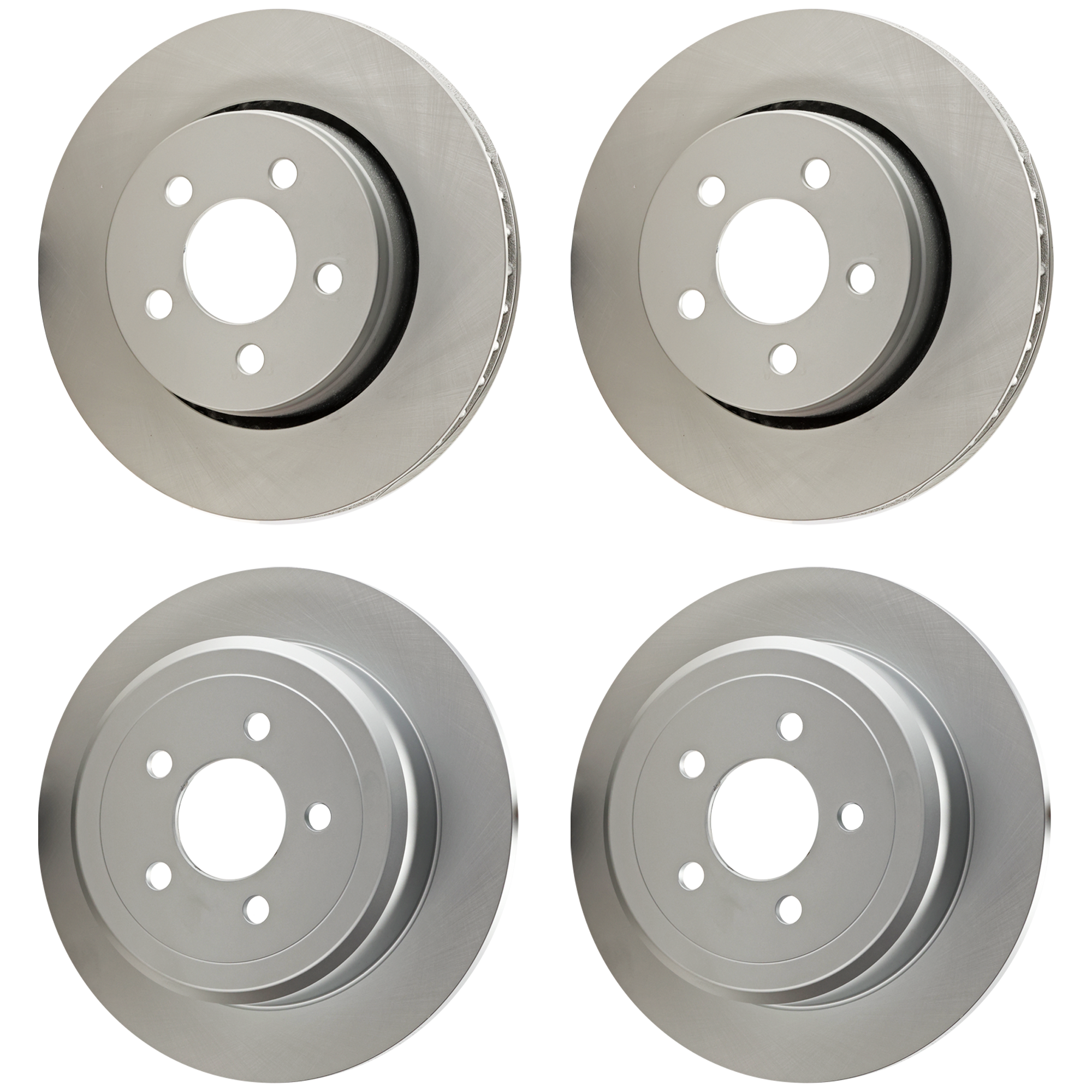 AM LIBERTY 08-12 NITRO 07-11 FRONT AND REAR BRAKE DISC 4 Wheel Set Plain Surface SKU SET JD27110031G 4