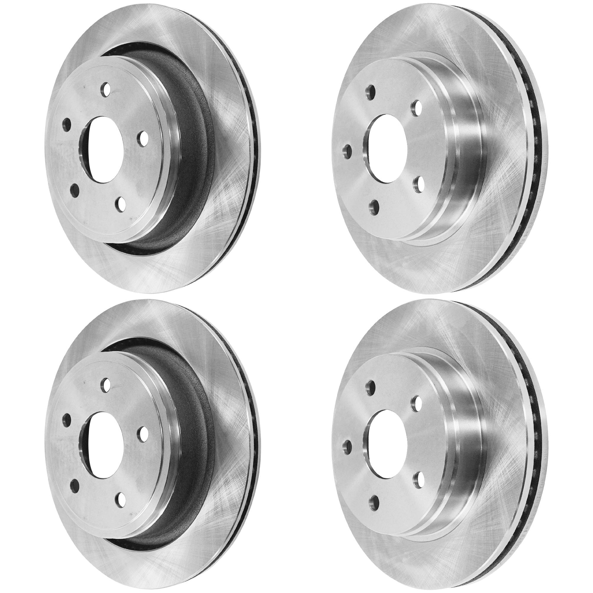AM 1500-11-18 ASPEN 07-09 FRONT AND REAR BRAKE DISC 4 Wheel Set SKU SET JD27110043-4 OEM 52009968AA 52009968AC 52010080