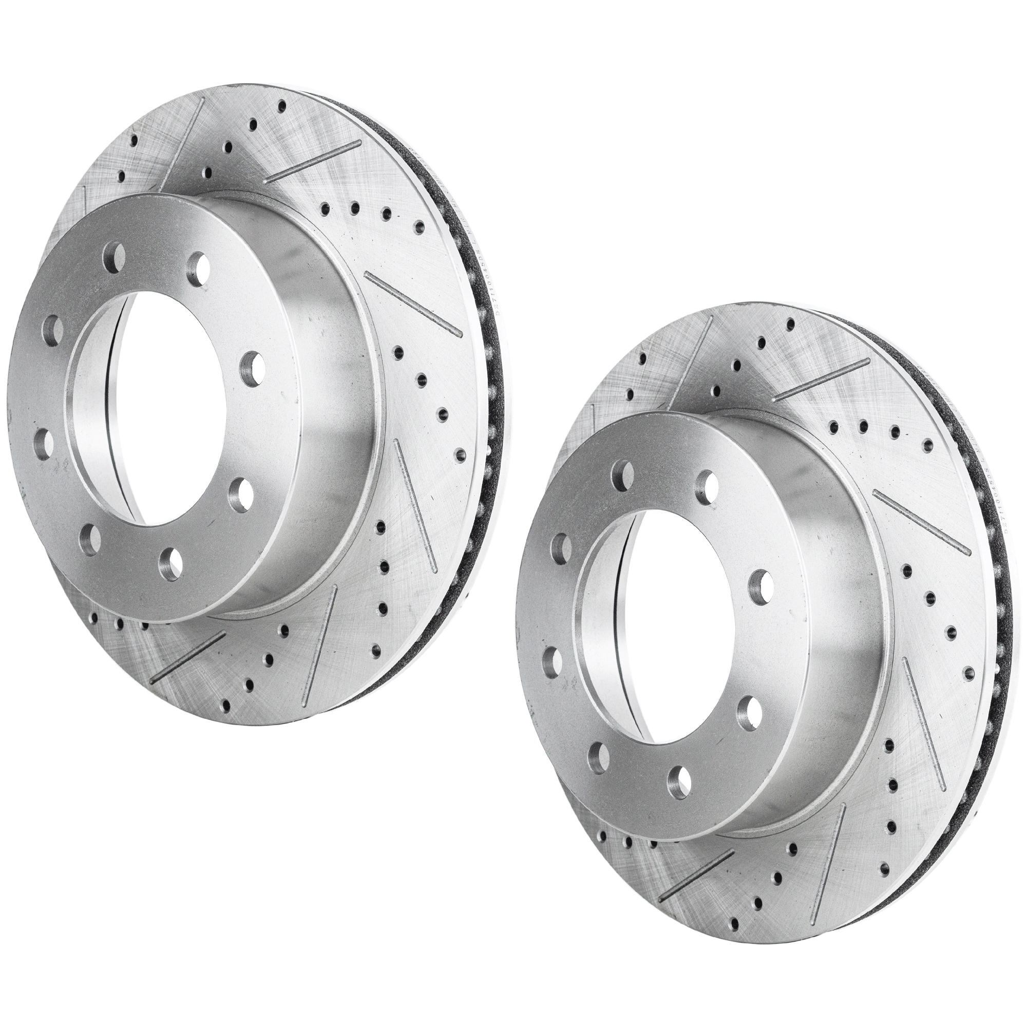 AM RAM FULL SIZE P U 03-08 FRONT BRAKE DISC RH AND LH Performance Rotor Drilled and Slotted SKU SET JD27110045DRS2 OEM 2413-53012-145456-48880143-600
