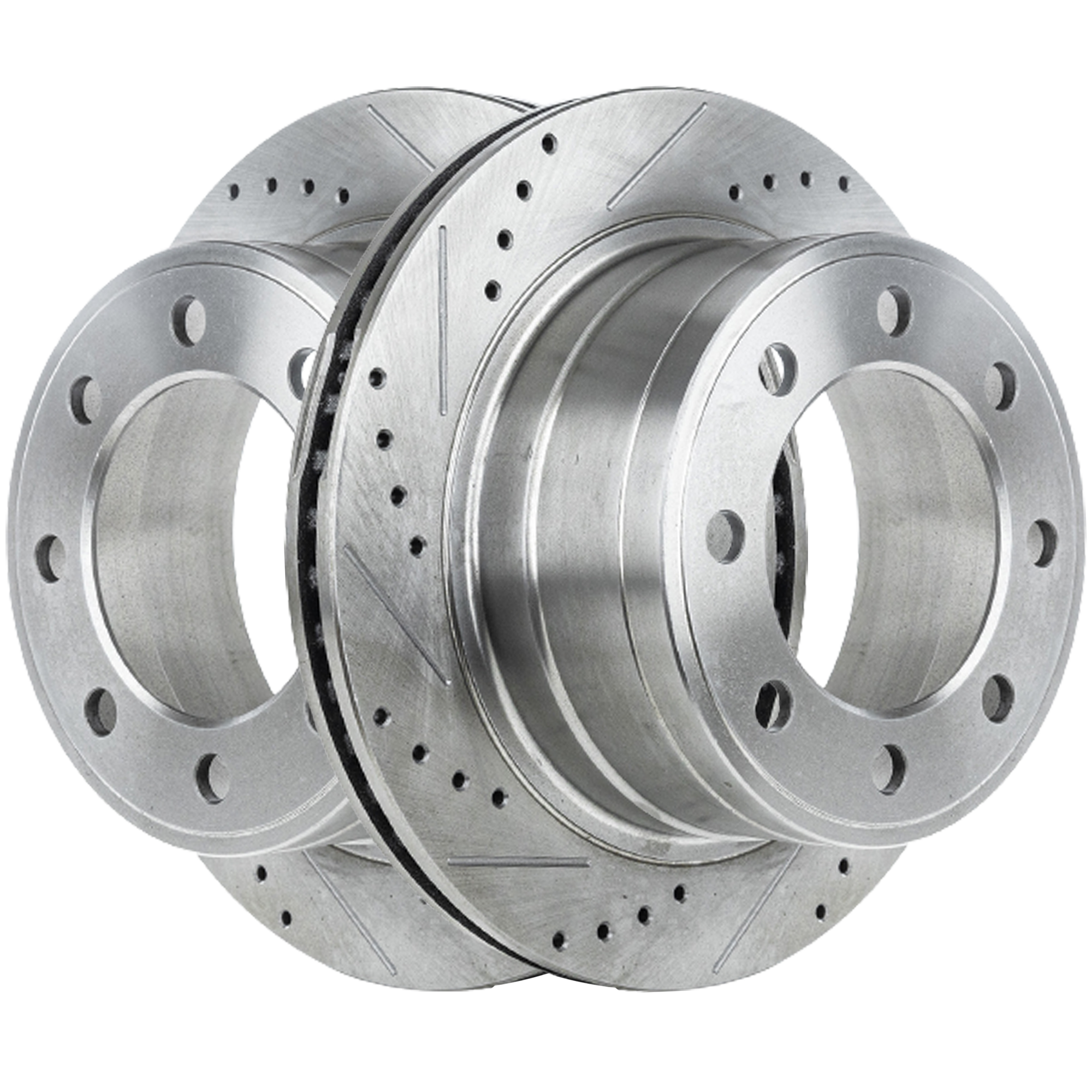 AM RAM FULL SIZE P U 03-08 REAR BRAKE DISC RH AND LH Performance Rotor Drilled and Slotted SKU SET JD27110046DRS2 OEM 19340-53011-145452-780139-4888