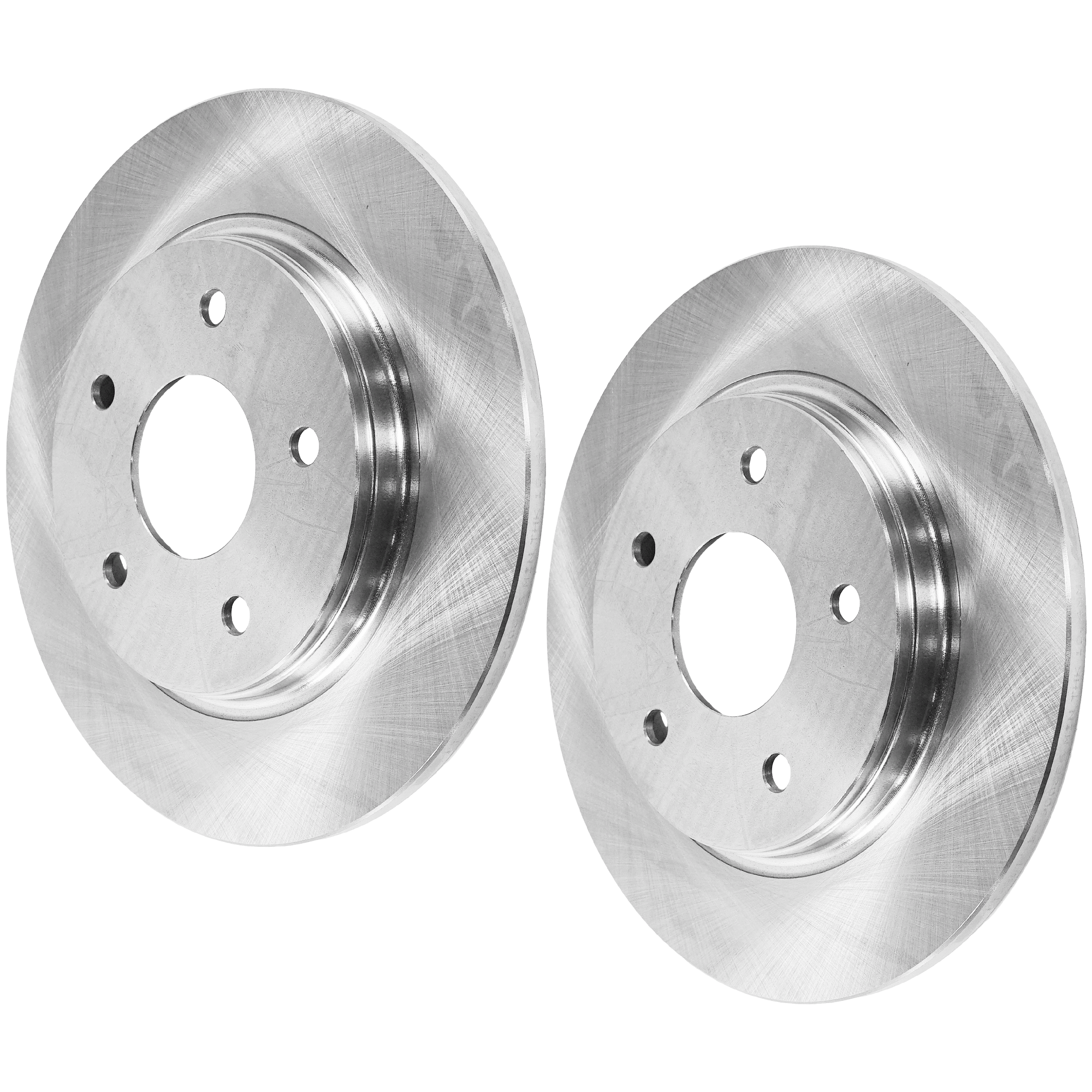 AM C V 12-15 GRAND CARAVAN 08-16 REAR BRAKE DISC RH AND LH Plain Surface Solid 5 Lugs 2 Wheel Set SKU SET JD27110054-2 OEM 4721677AA 4721996AA 7B0615601A