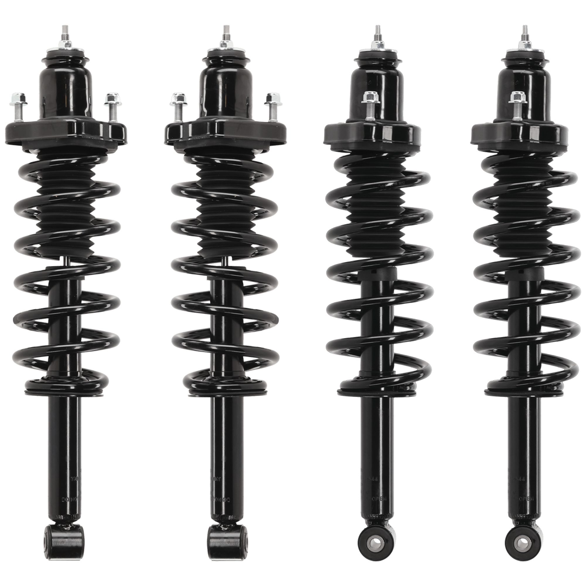 AM AVENGER 08-14 CHRYSLER 200-11-14 FRONT AND REAR FULLY LOADED STRUT RH AND LH Gas Charged Twin tube Set of 4 SKU SET JD28050001-4 OEM 4766048AB 4766048AC 4766049AC