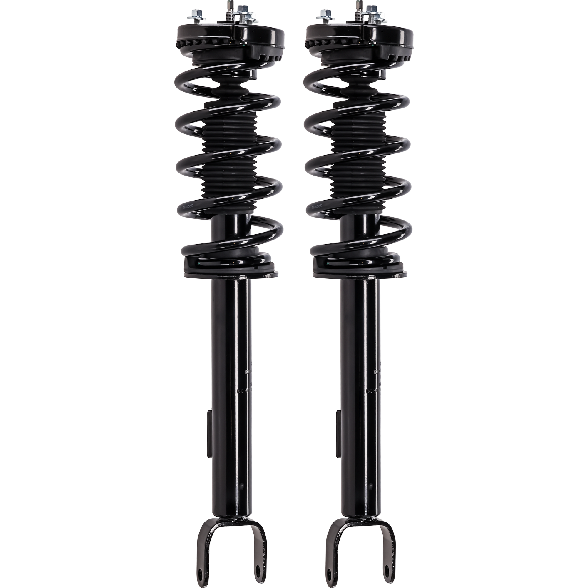 AM CHARGER 12-16-18-18 CHALLENGER 12-14 FRONT LOADED STRUT RH AND LH Gas Charged Twin tube Rear Wheel Drive Set of 2 SKU SET JD28050009-2 OEM 472665-68544305AA 68072063AF 6
